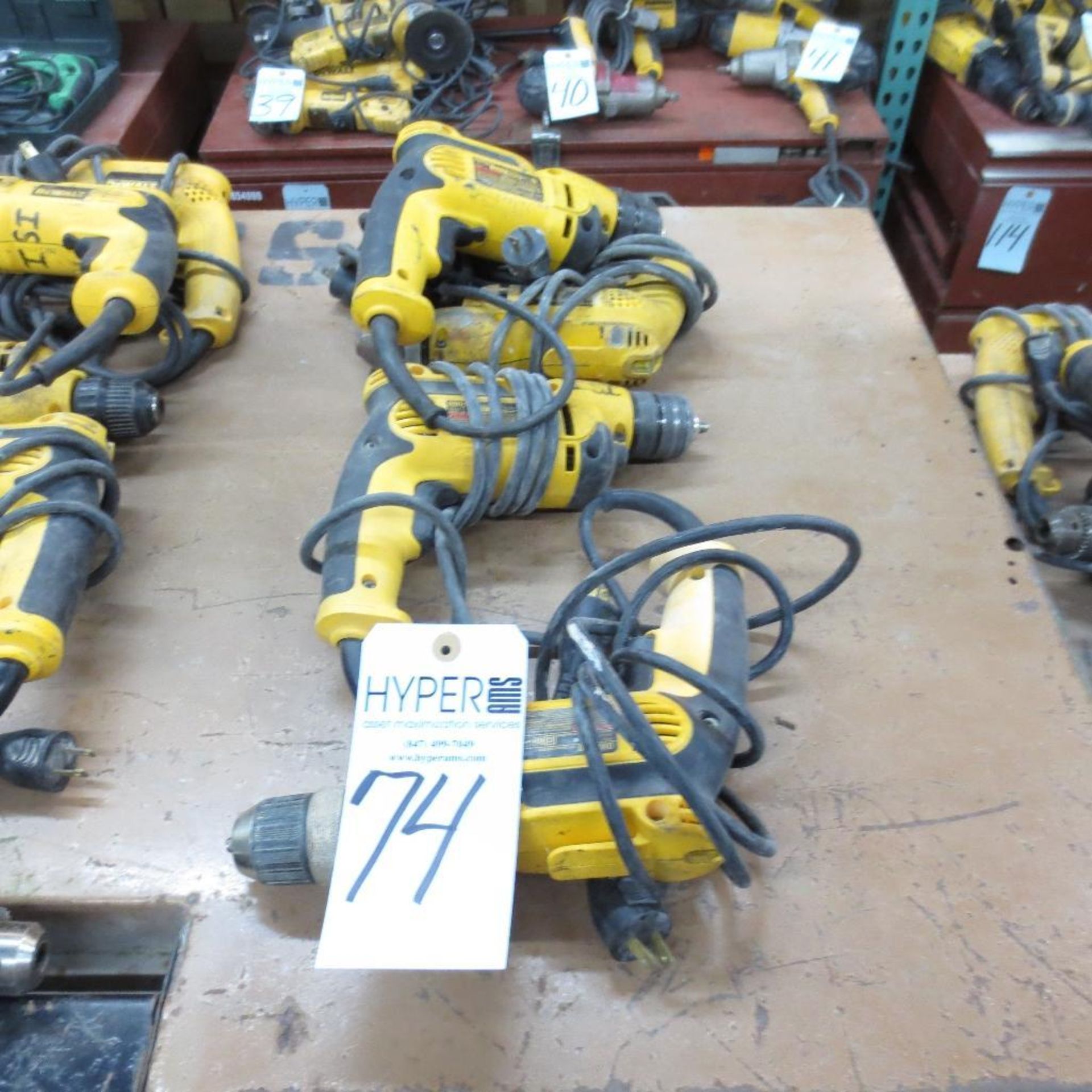 (5) Dewalt Drills