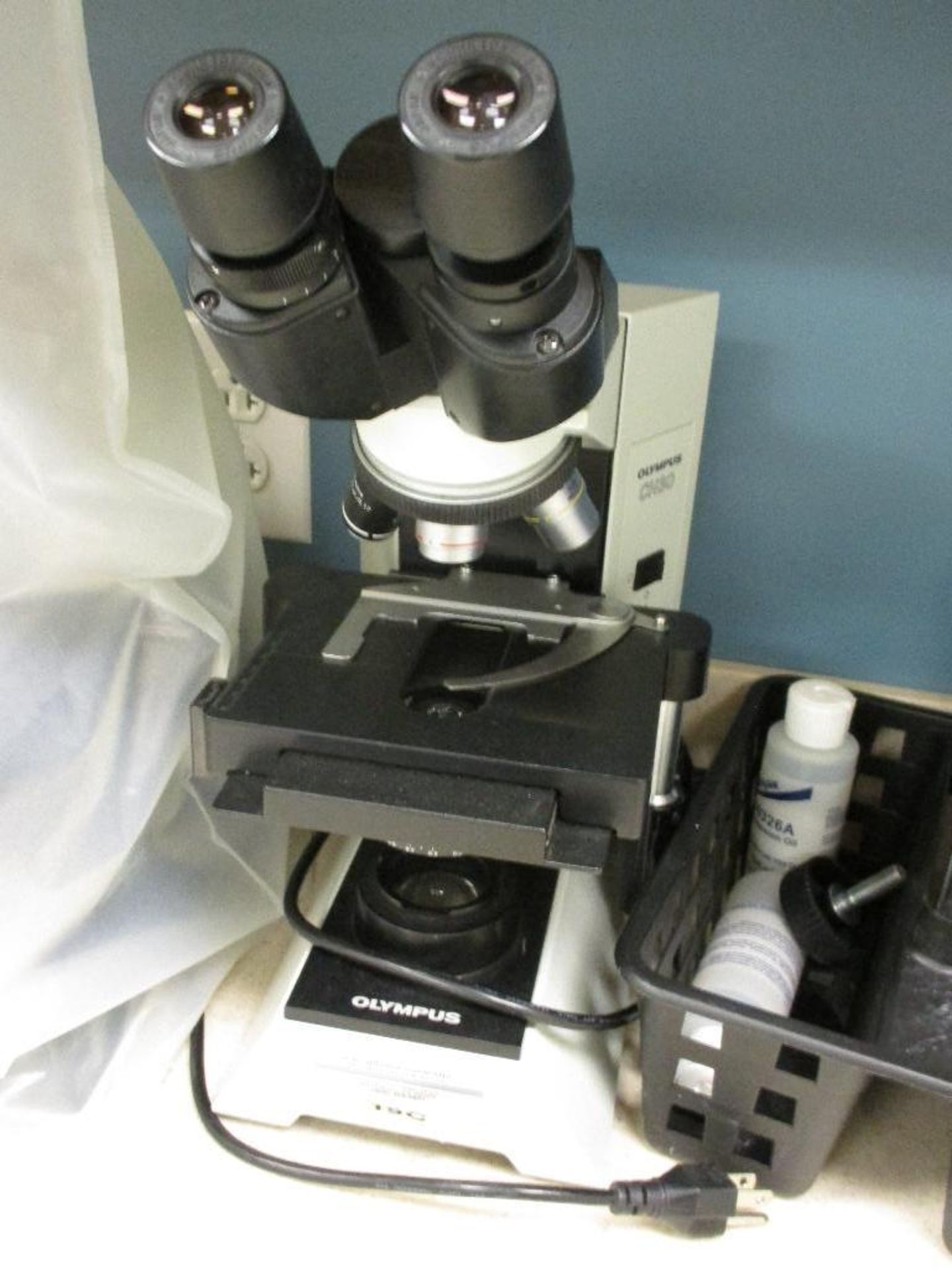 2 Microscopes and contents of cabinets, Not tagged