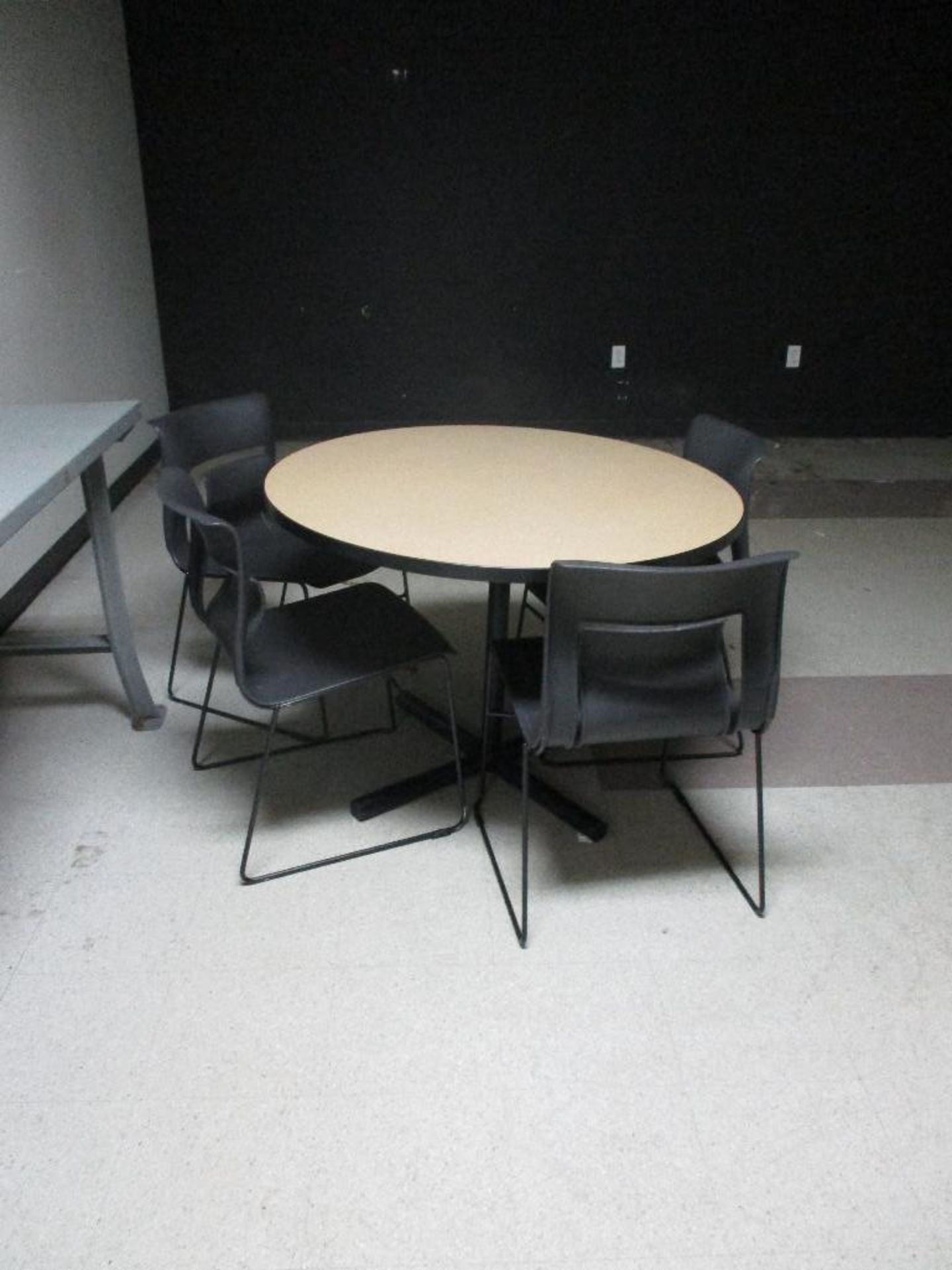 (snack area) 2 Tall round tables, 6 Tall chairs, 3 round tables 13 chairs and 2 tables - Image 3 of 5