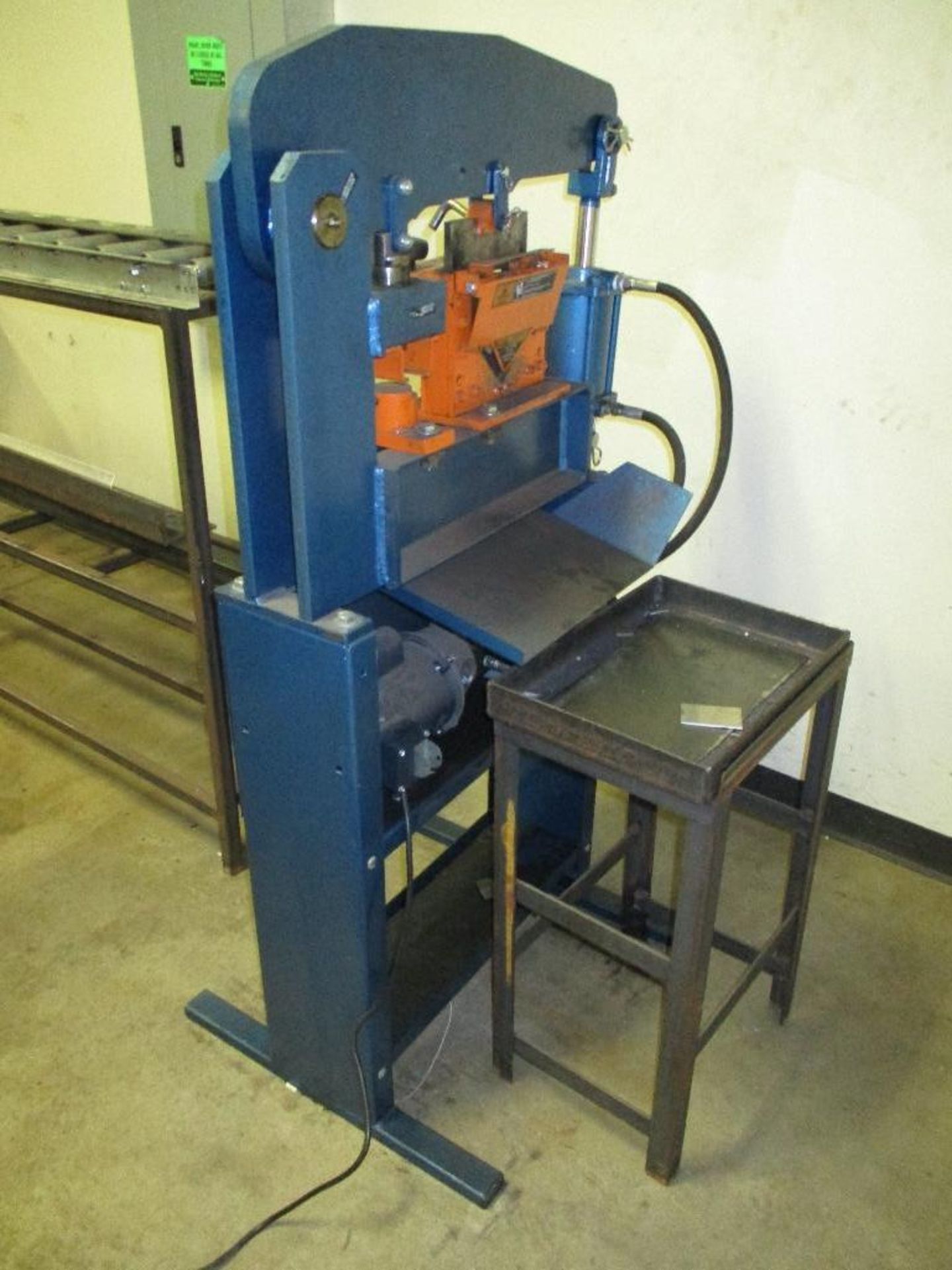 Metal Pro MP400 iron worker with rolling table feeder - Image 2 of 5