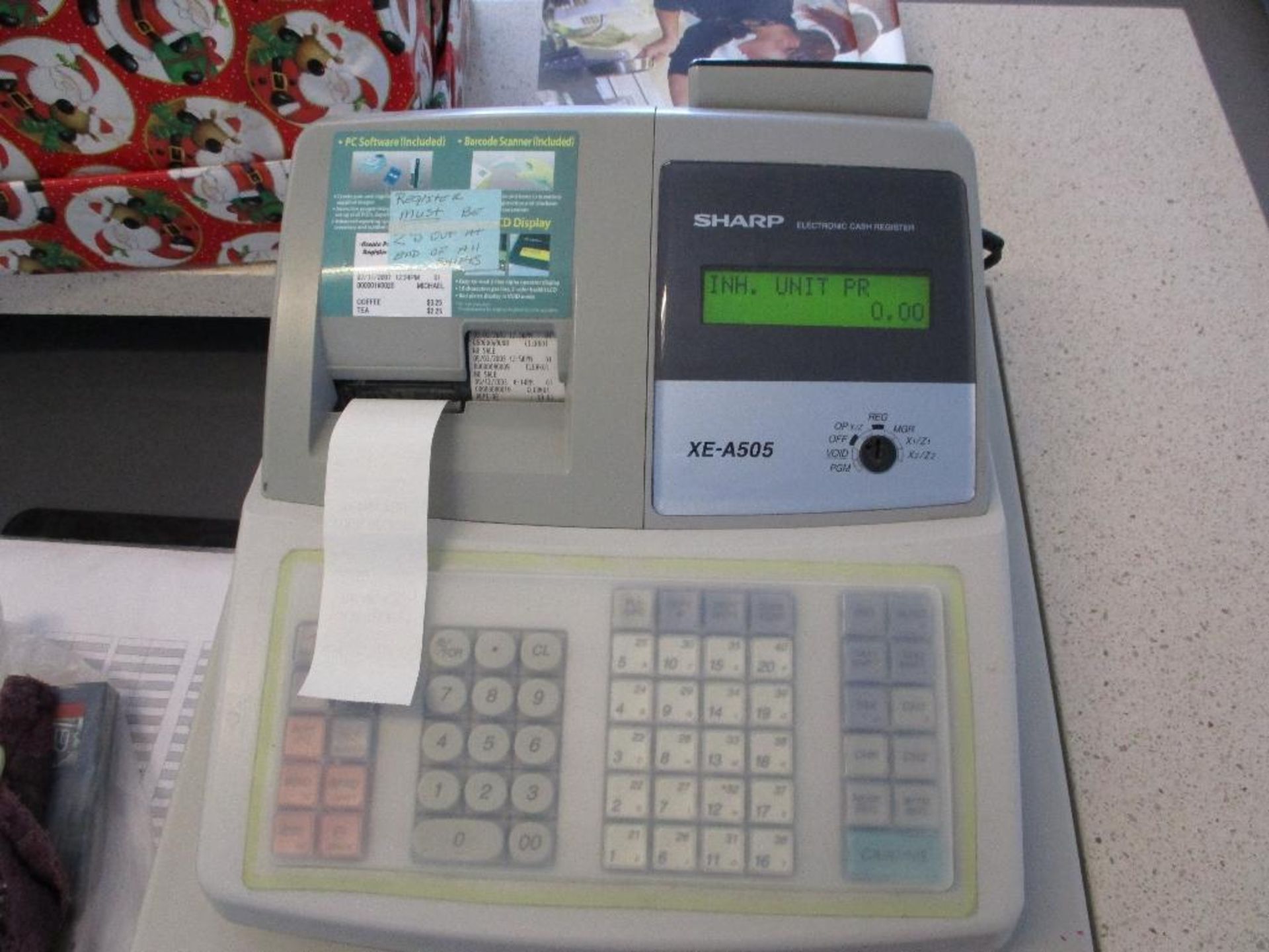Computer, Monitor, Cash register, ( NO PHONE) contents of desk - Image 3 of 4