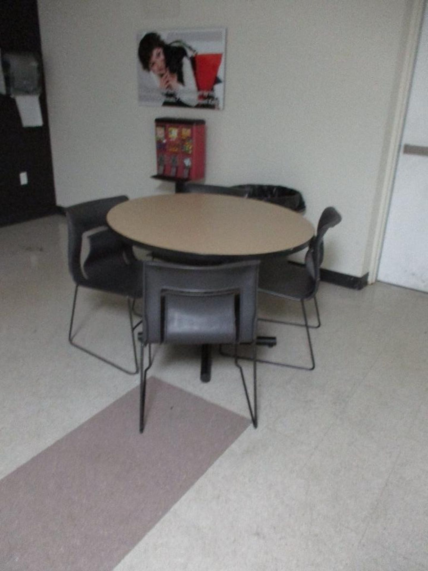 (snack area) 2 Tall round tables, 6 Tall chairs, 3 round tables 13 chairs and 2 tables - Image 4 of 5