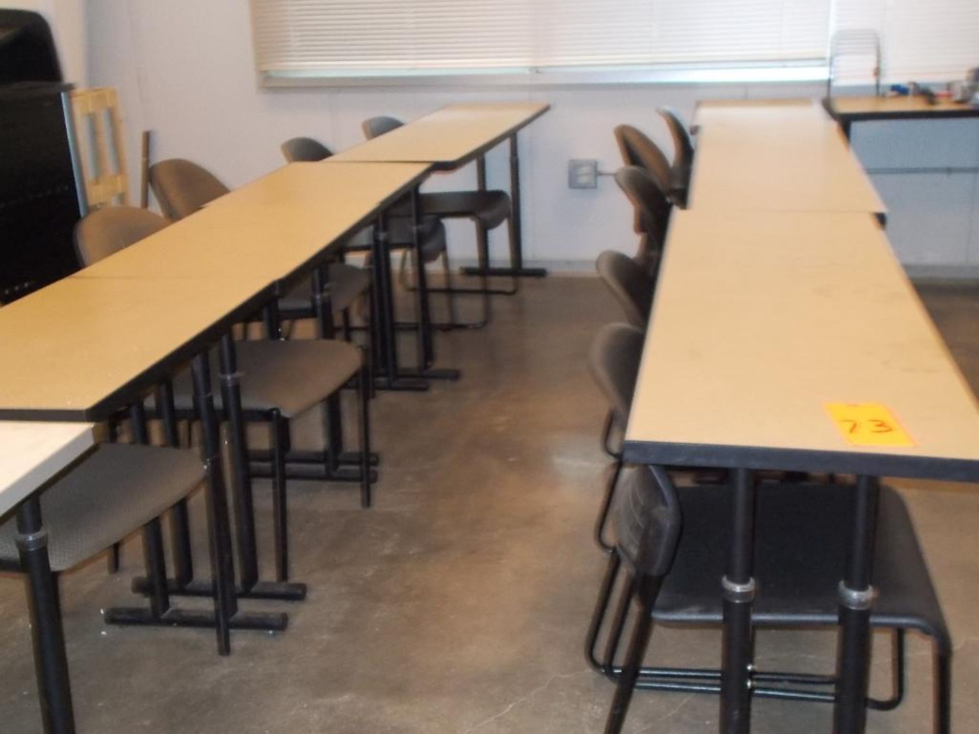 11 Tables, 15 Chairs, And white Board