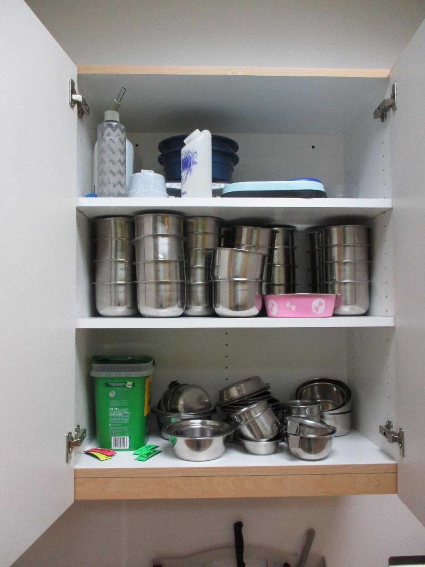 Contents of all cabinets and counters in this area and Large sink( disconnect water and cap to code) - Image 14 of 15