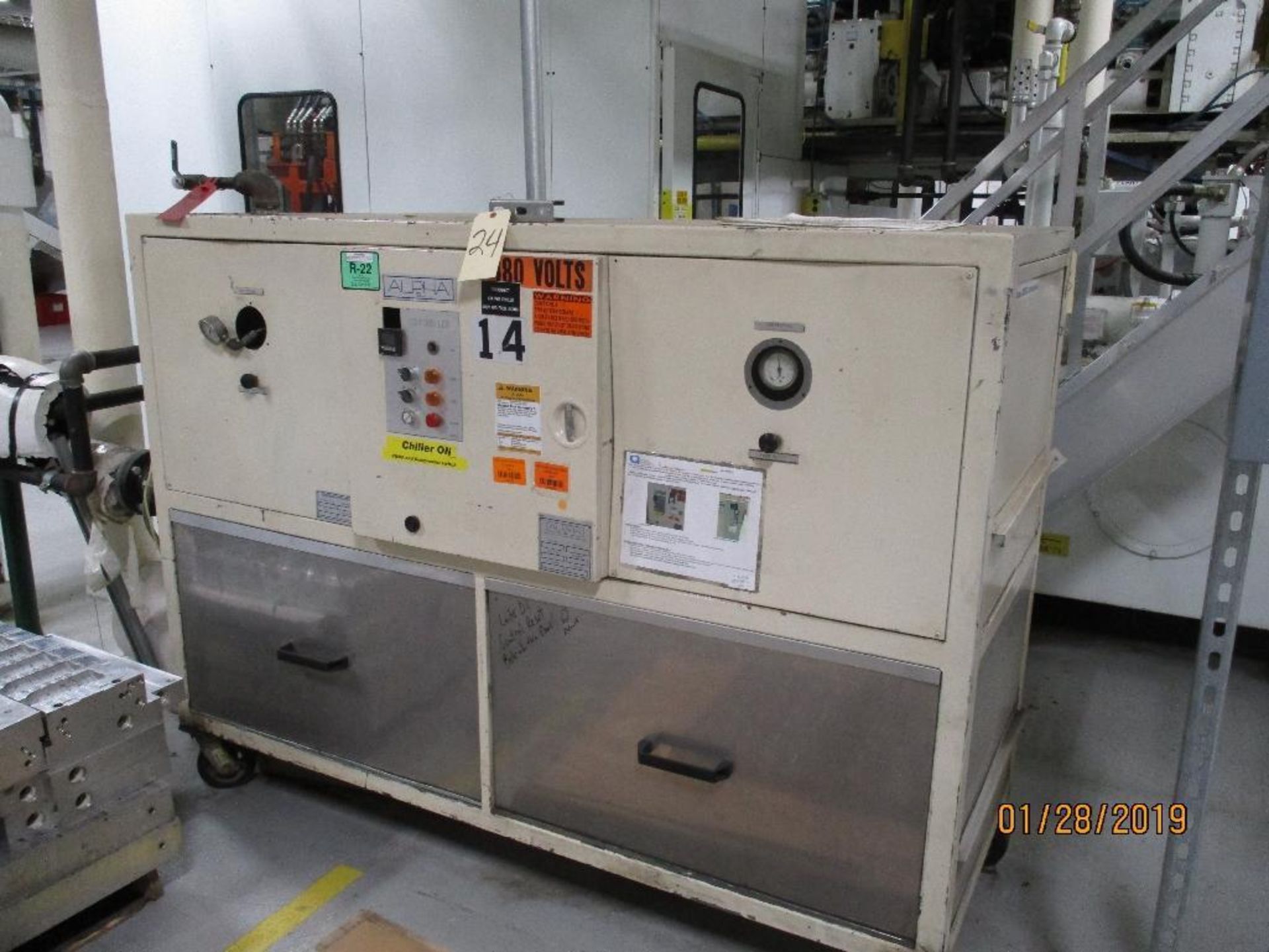 Alpha Chiller Unit M/N PCW30 S/N 73120-MUST BE REMOVED BY 3/12/19