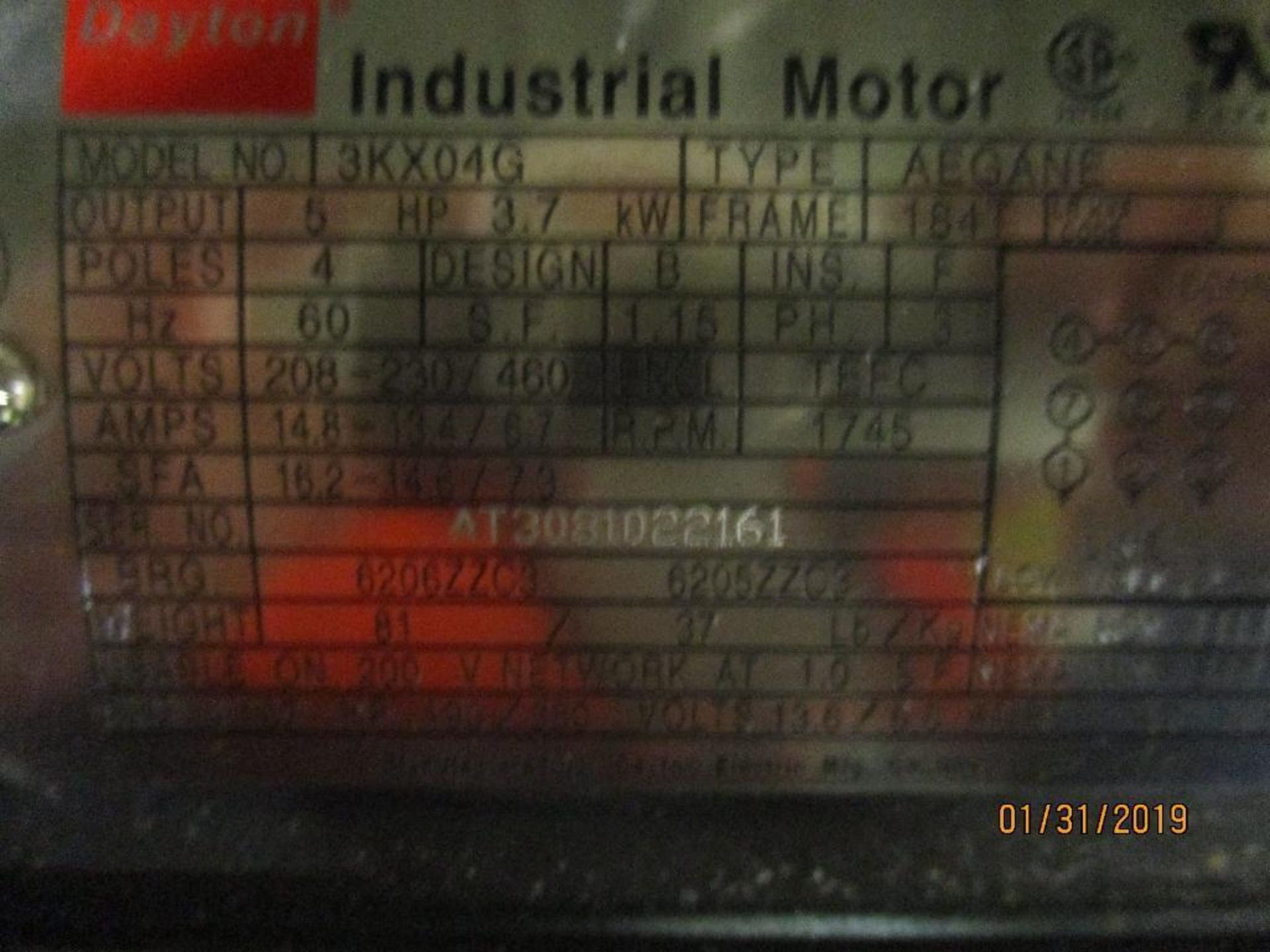 Dayton 5hp & Nema 10hp Motors - Image 3 of 3
