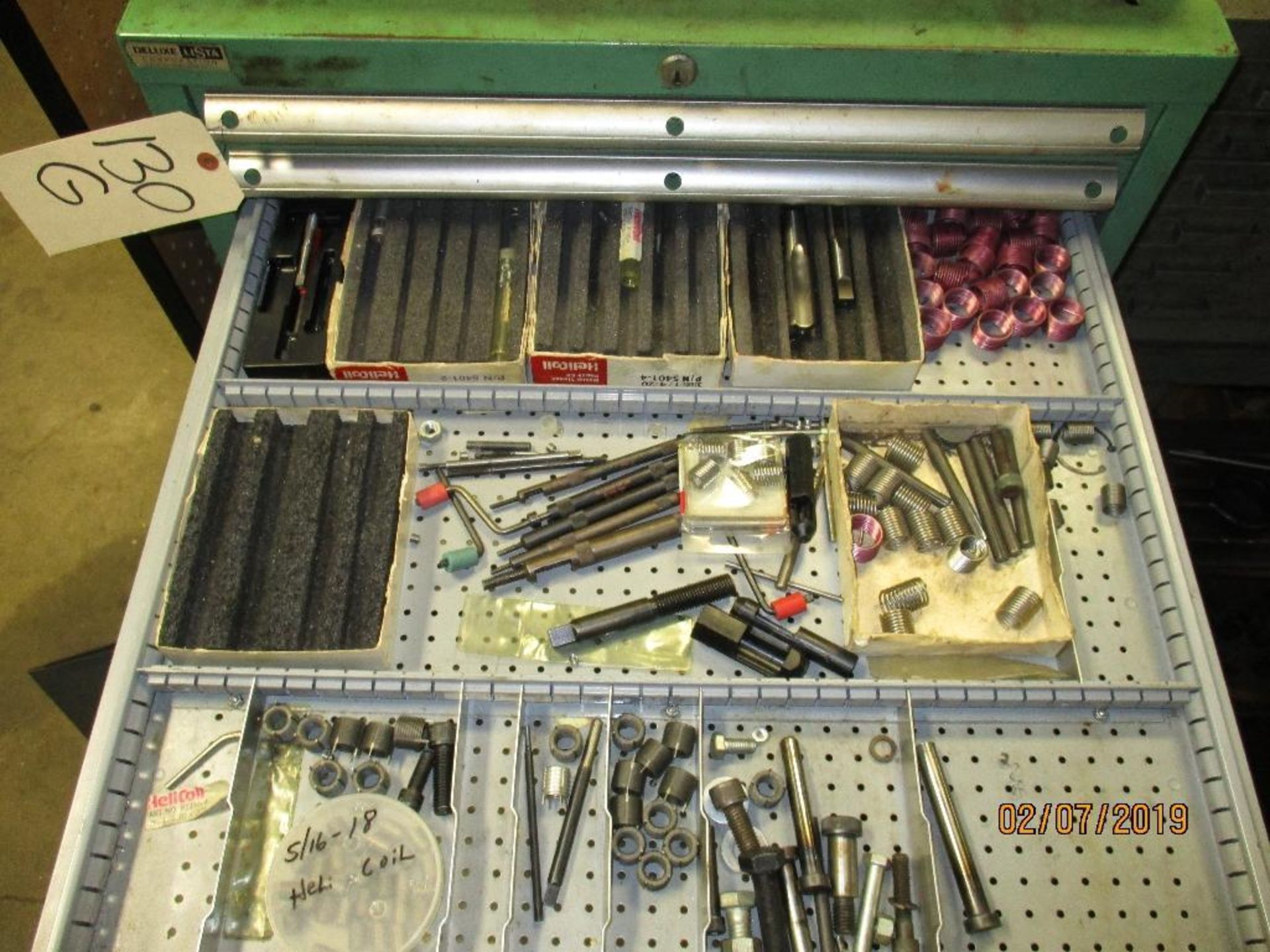 Cabinet Plus Contents of Micrometers, Calibers, Keyways, Helicoils etc. - Image 8 of 10