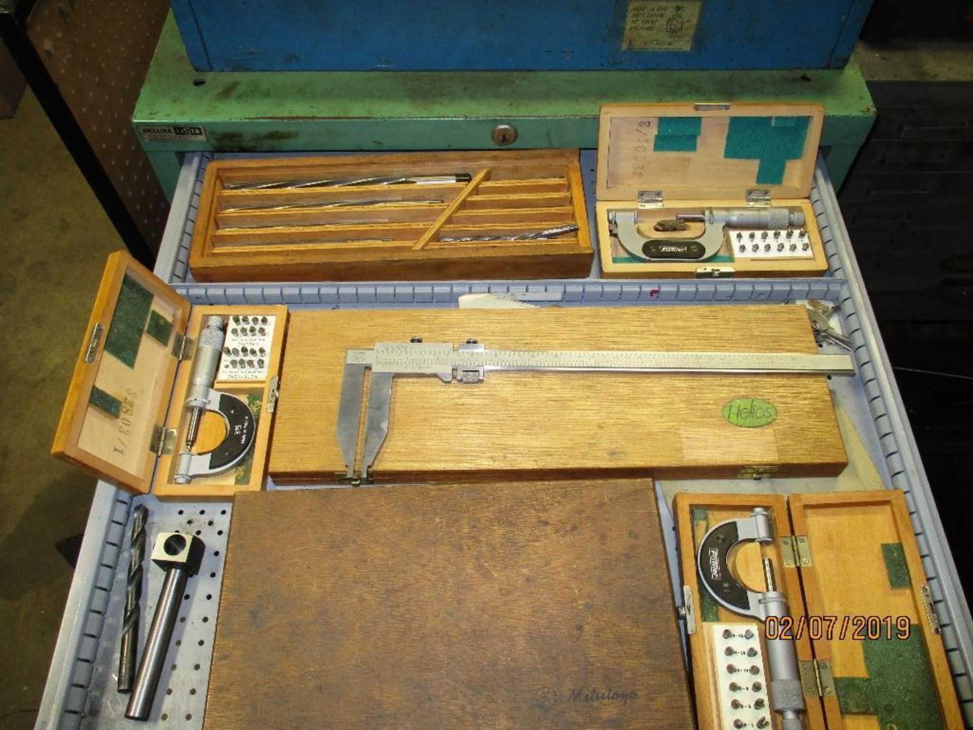 Cabinet Plus Contents of Micrometers, Calibers, Keyways, Helicoils etc. - Image 10 of 10
