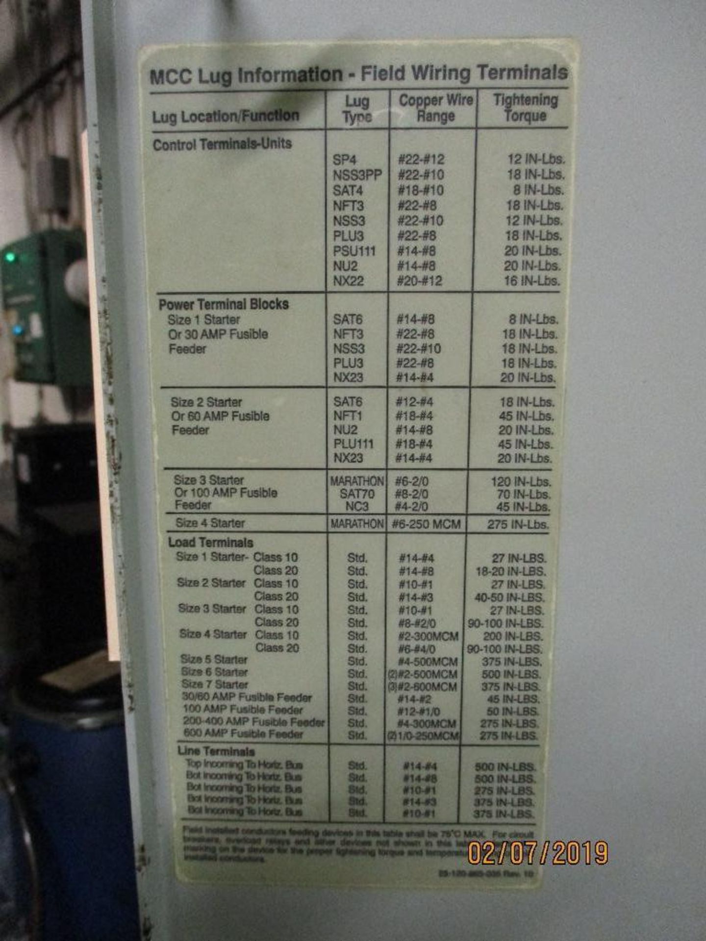 Siemens Compressor Control Electrical Breaker Panel - Image 5 of 5