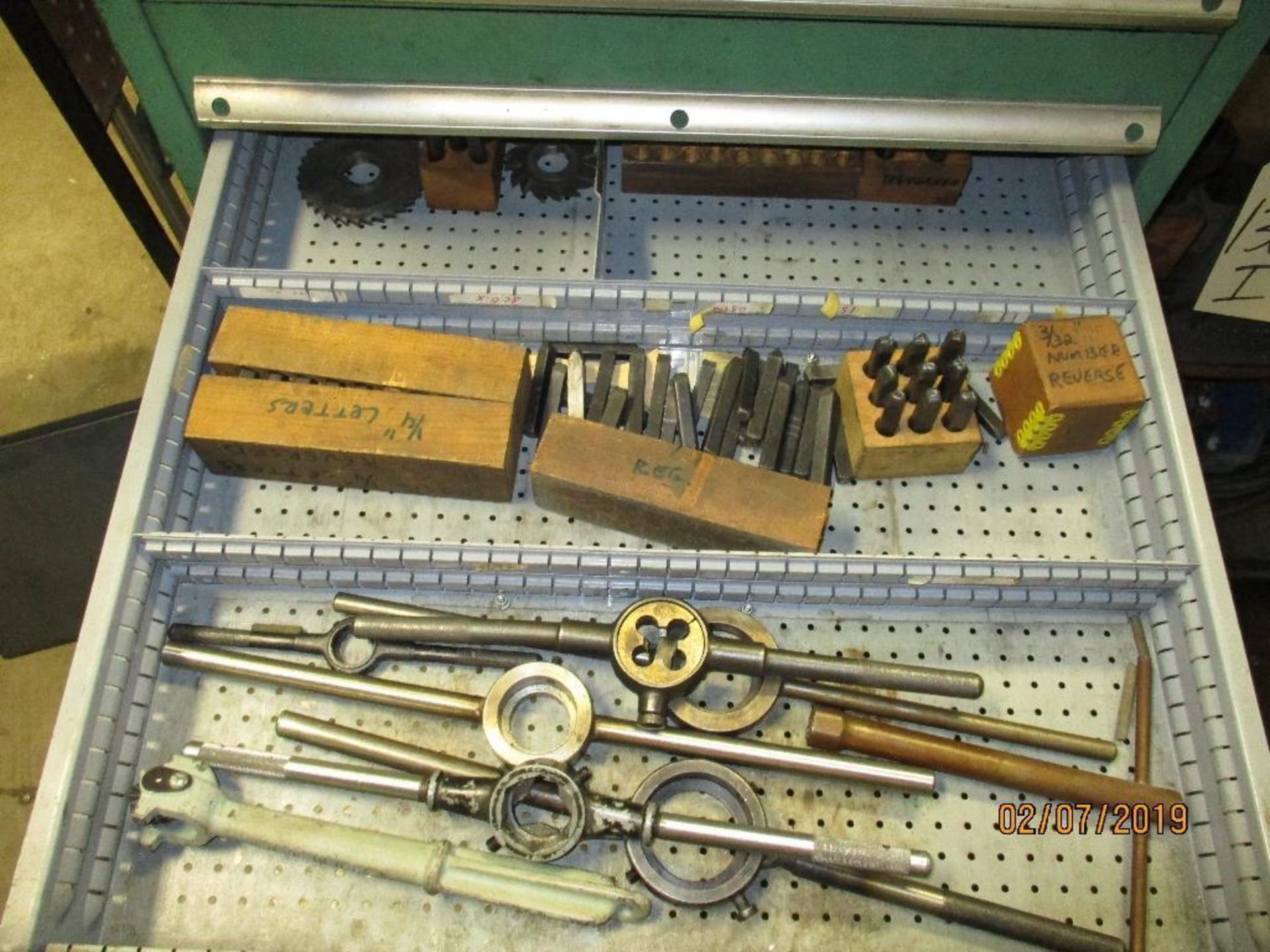 Cabinet Plus Contents of Micrometers, Calibers, Keyways, Helicoils etc. - Image 5 of 10