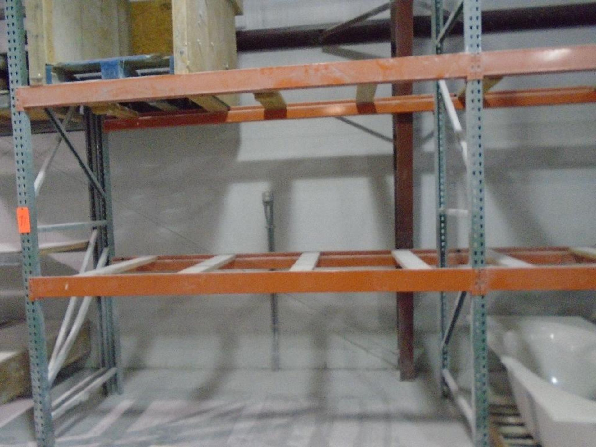 (3) sections pallet racking 42" x 9' x 12' no contents - Image 2 of 2