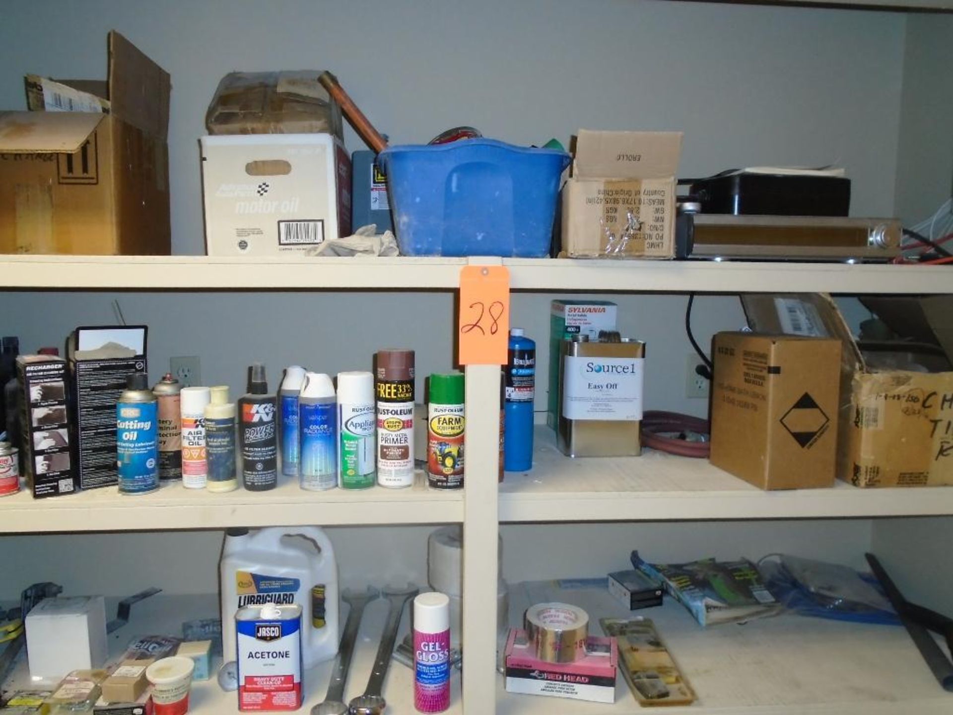 Storage shelves w/contents - Image 2 of 4