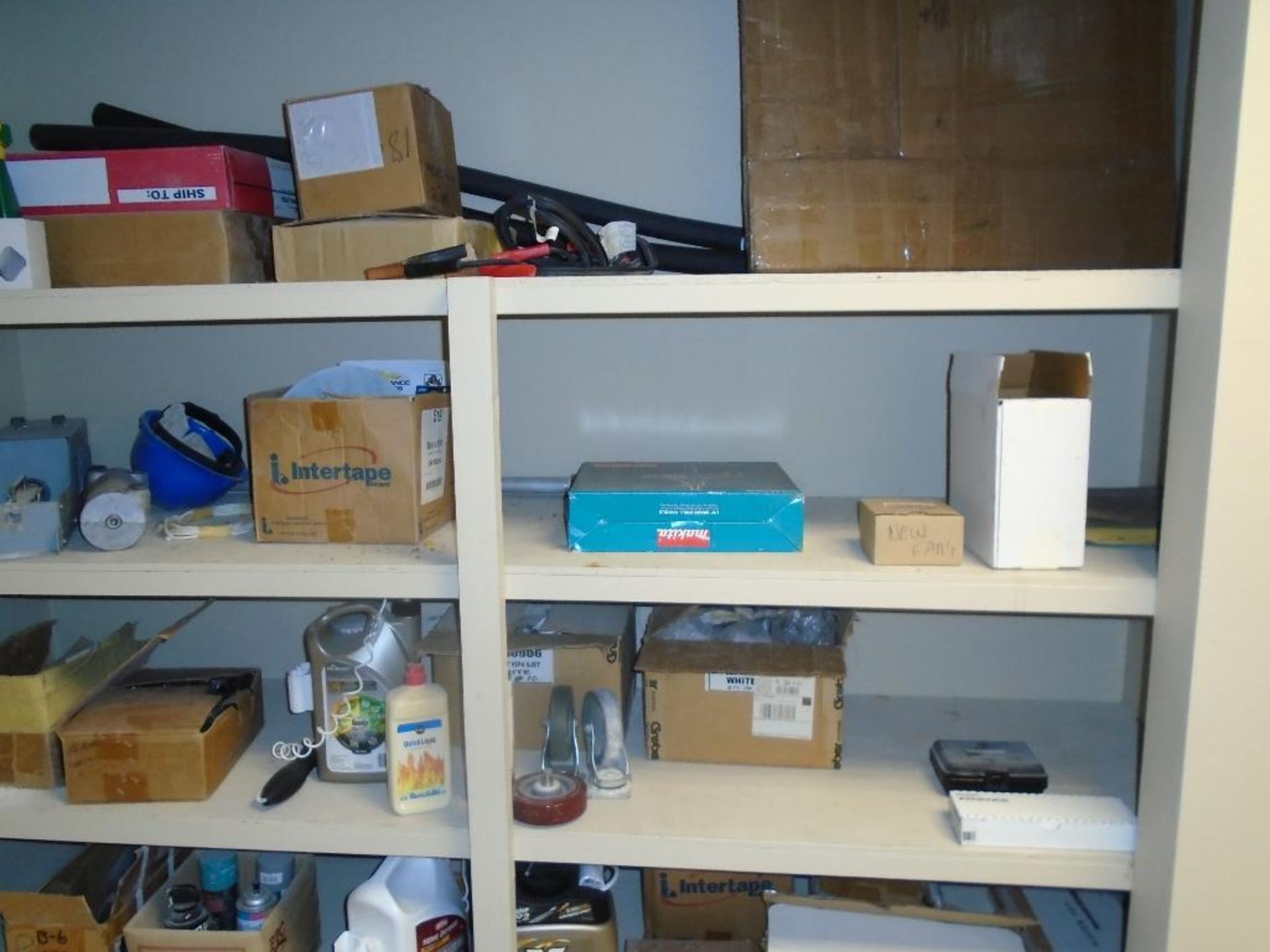 Storage shelves w/contents - Image 3 of 4