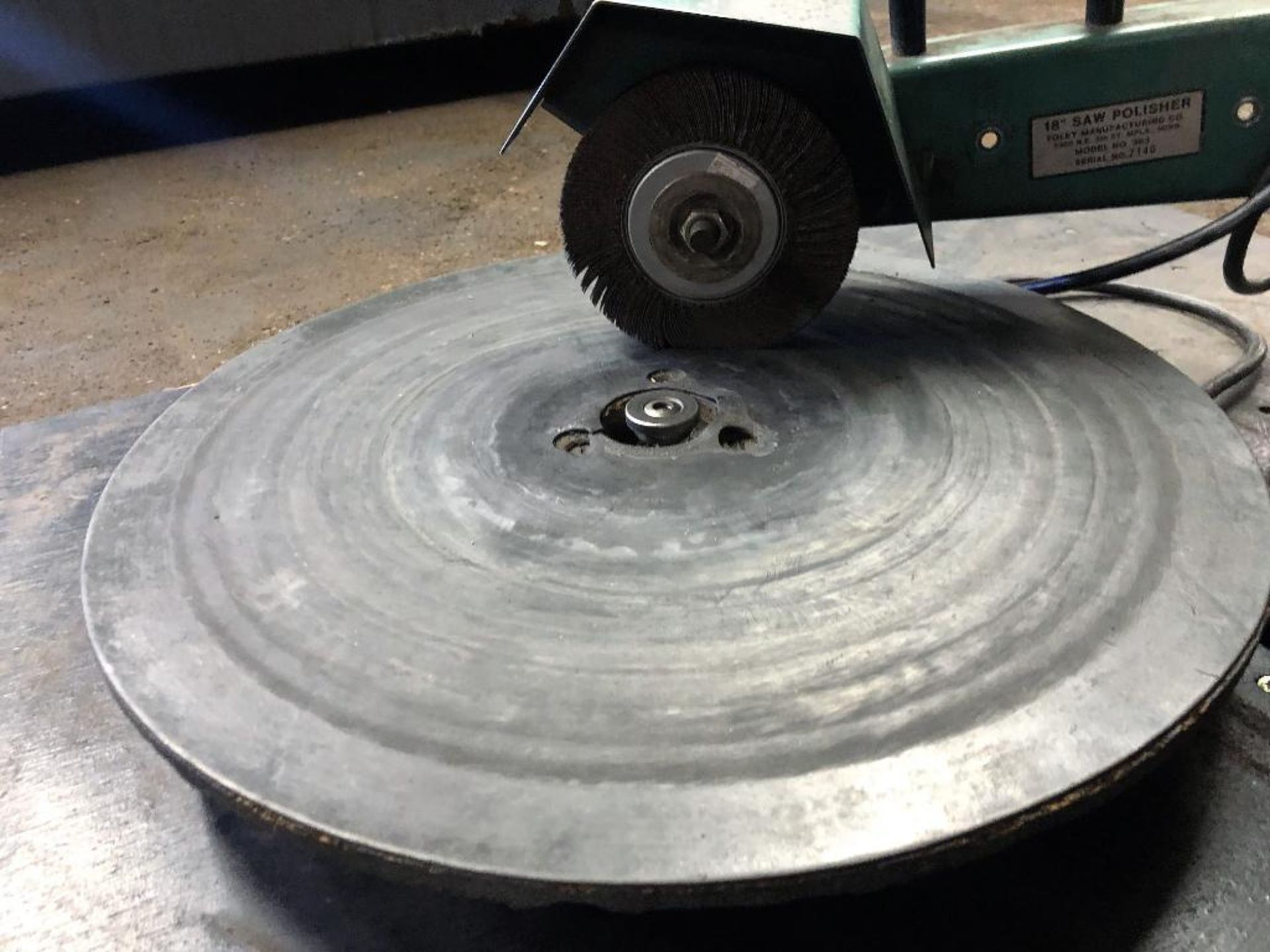 Foley 18" Model: 363 Saw Polisher S/N: 2140 - Image 5 of 6