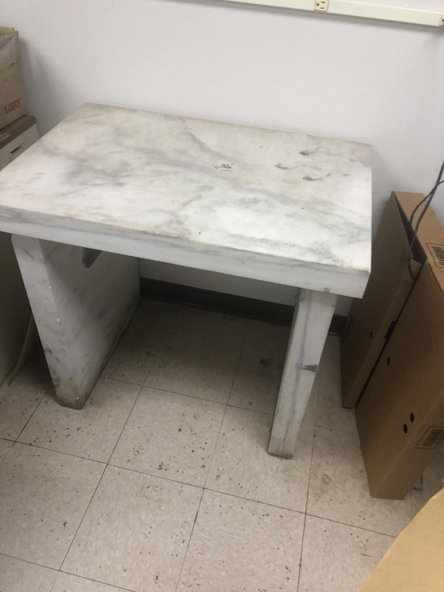 1 Marble Lab Table Dimensions 24" x 35" x 32" - Image 4 of 4