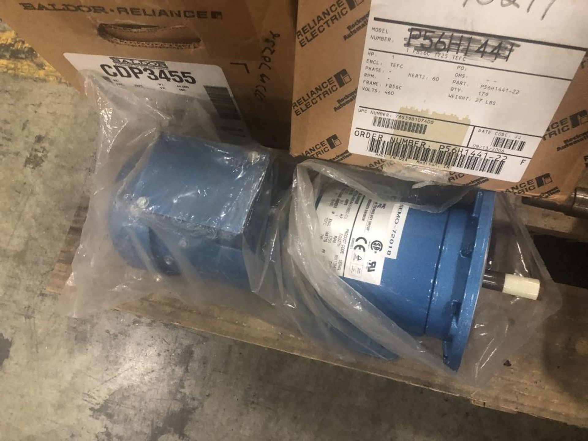 1 Pallet of Electrical Motor to Include but not limited to BALDOR 5HP Catalog # EM3613T, 1 ea. BA;DO - Image 6 of 8
