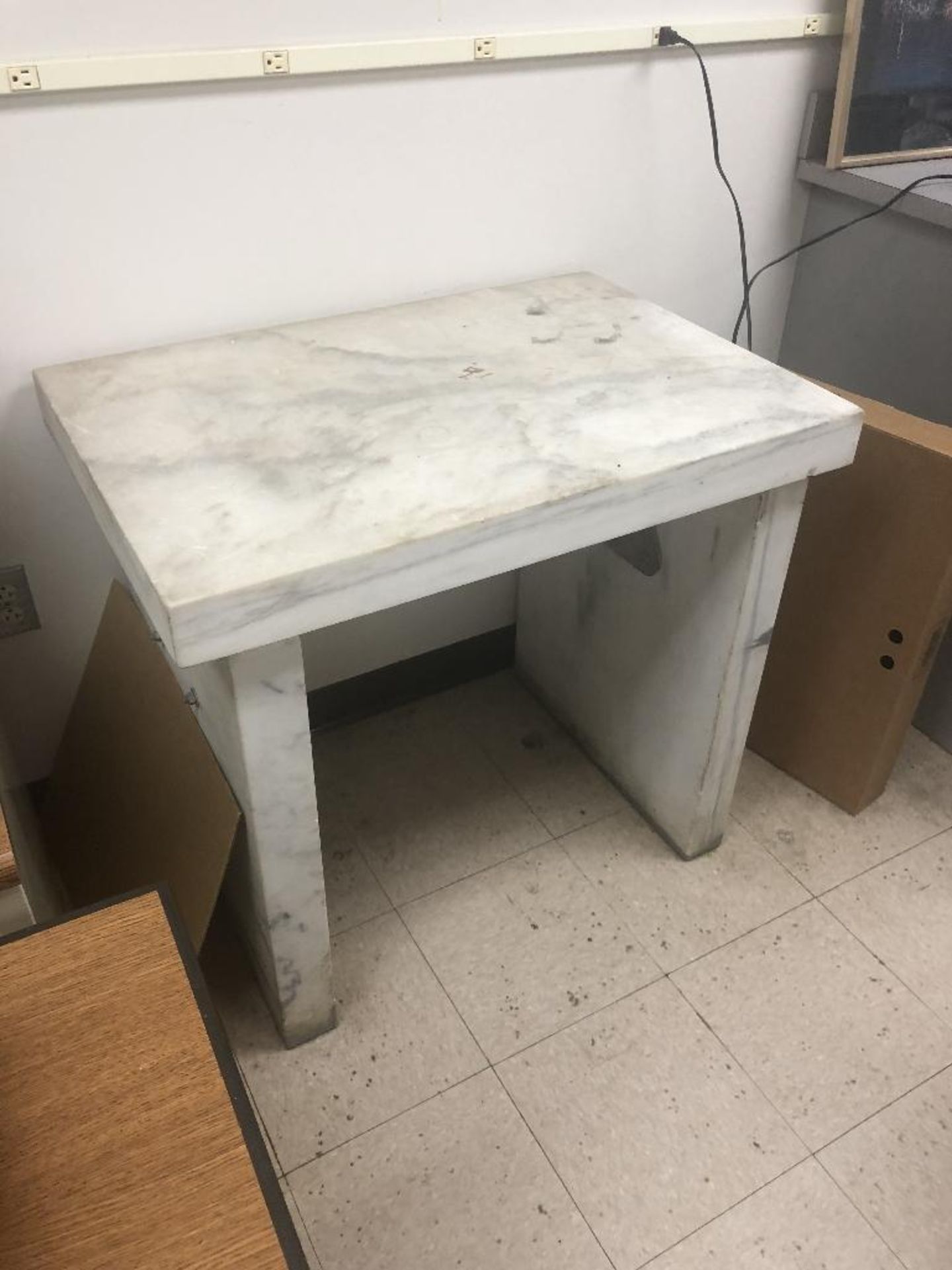 1 Marble Lab Table Dimensions 24" x 35" x 32" - Image 3 of 4