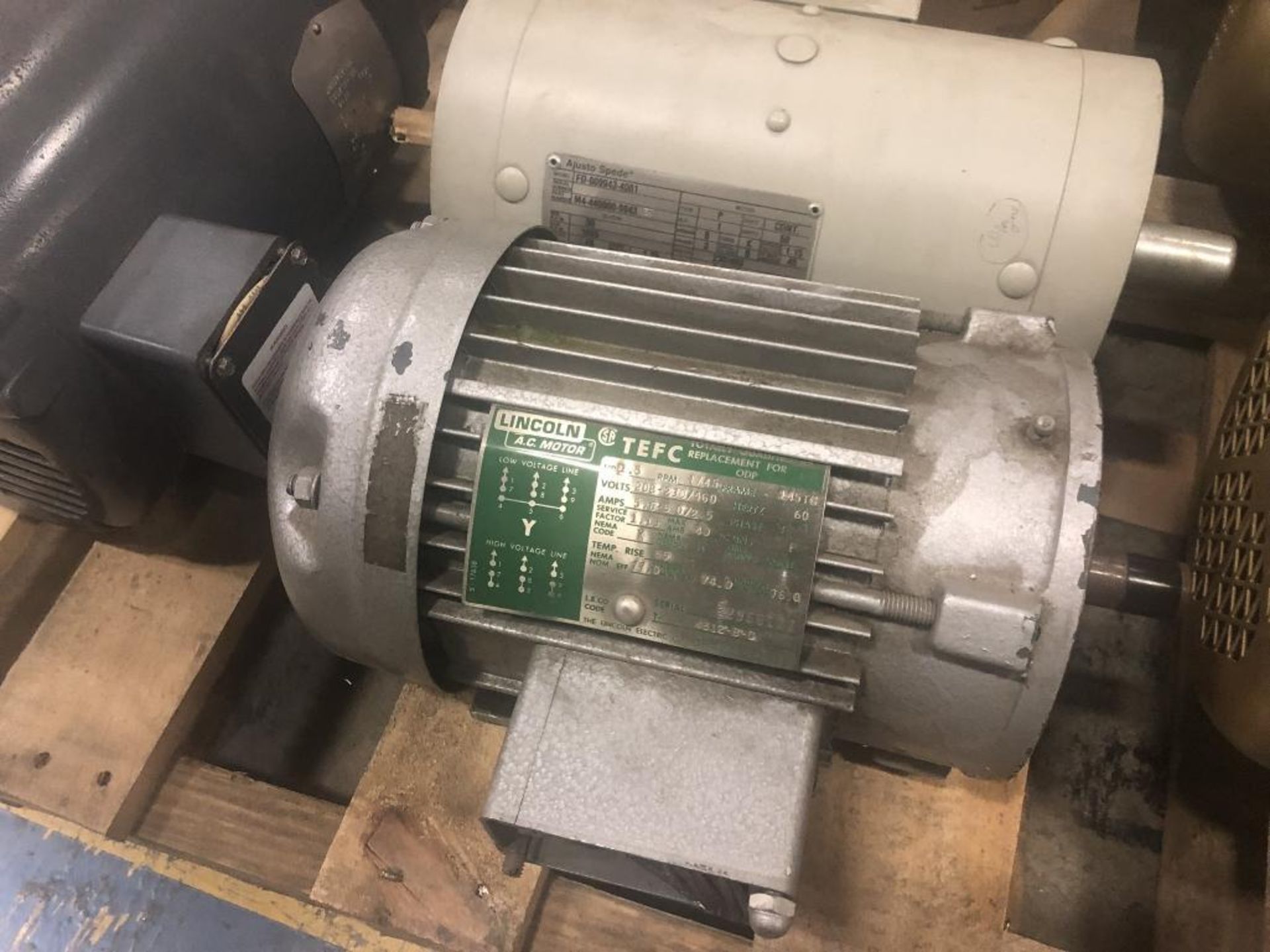 1 Pallet of Electrical Motor to Include but not limited to BALDOR 5HP Catalog # EM3613T, 1 ea. BA;DO - Image 3 of 8