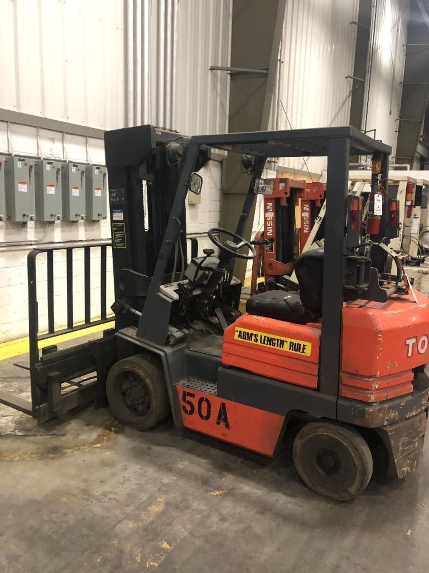 1ea Toyota Fork Lift Model 5FGCU20, S/N 84183, Attachment: World Mast Double Carriage, S/A A5D-MQ926 - Image 2 of 10