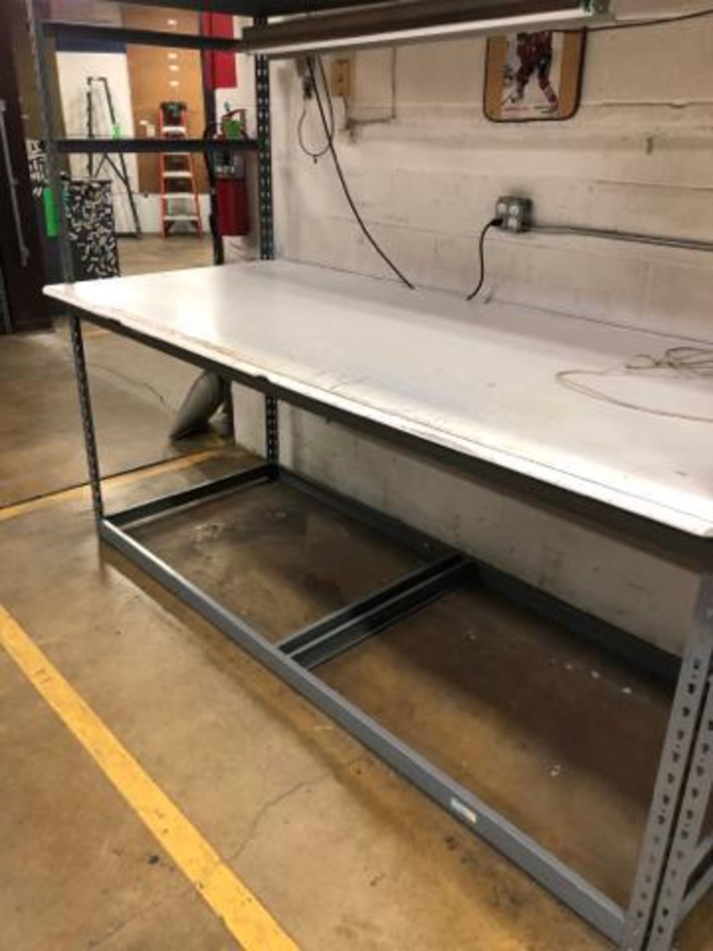 Commercial Metal Rack 244"x 96"x 41". - Image 6 of 7
