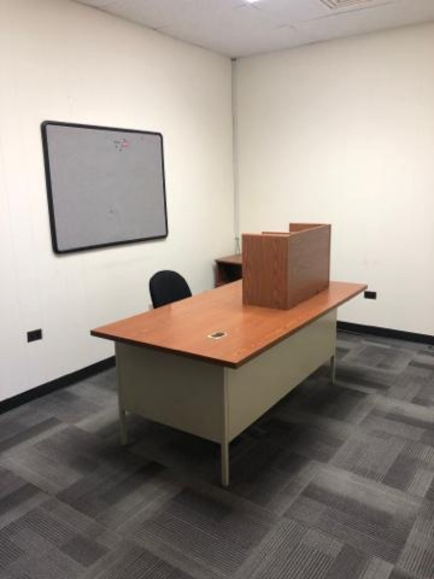 Office Furniture,To include: (1) Office Desk with Metal Base 72" x 36"x 29"; (1) Tennsco 2 Drawer Me