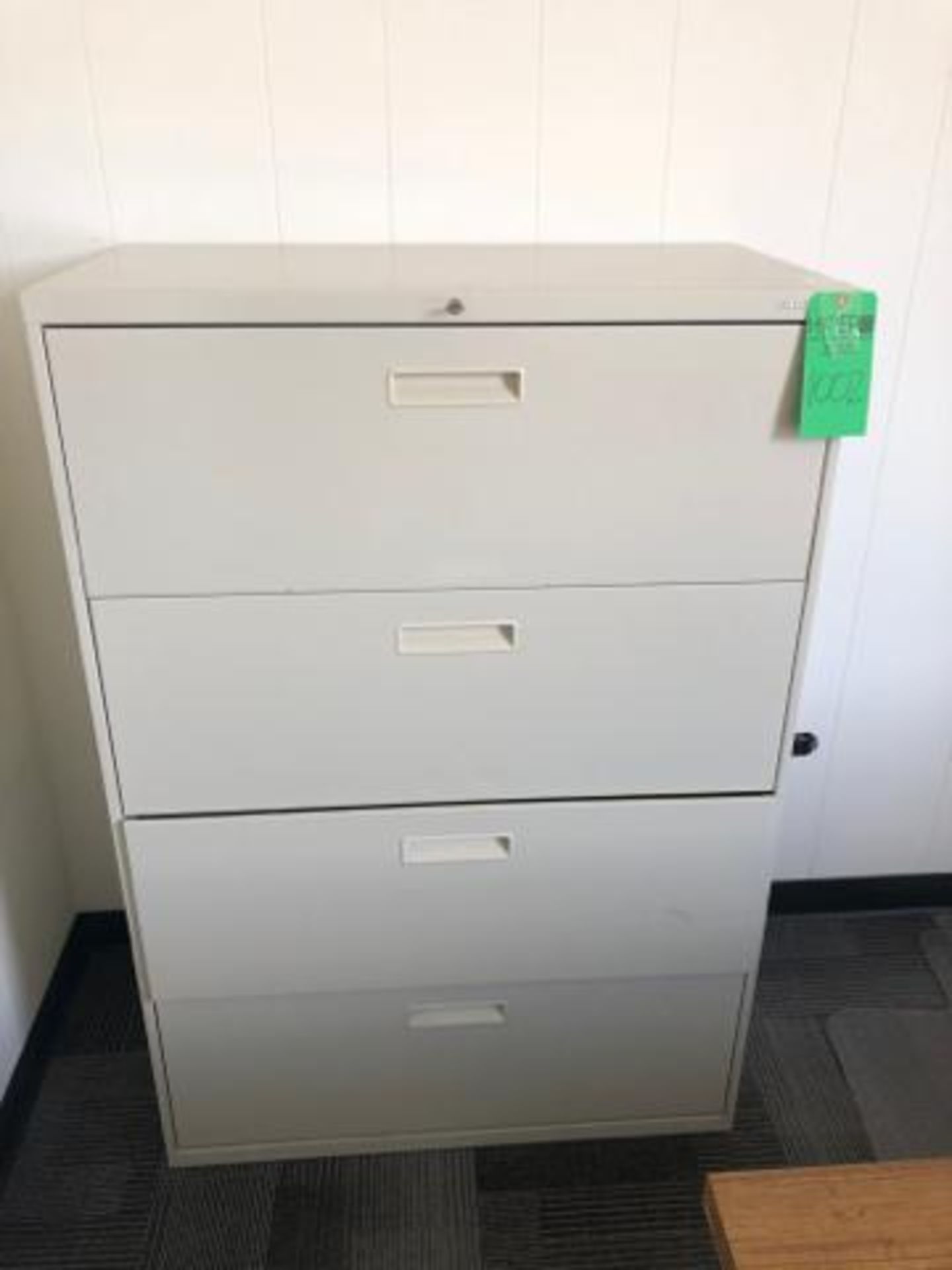 Office Furniture,To include: (1) 2 Drawer Wood Desk with Metal Base 29" x 78"x 29"; (1) 4 Drawer Met - Image 3 of 3