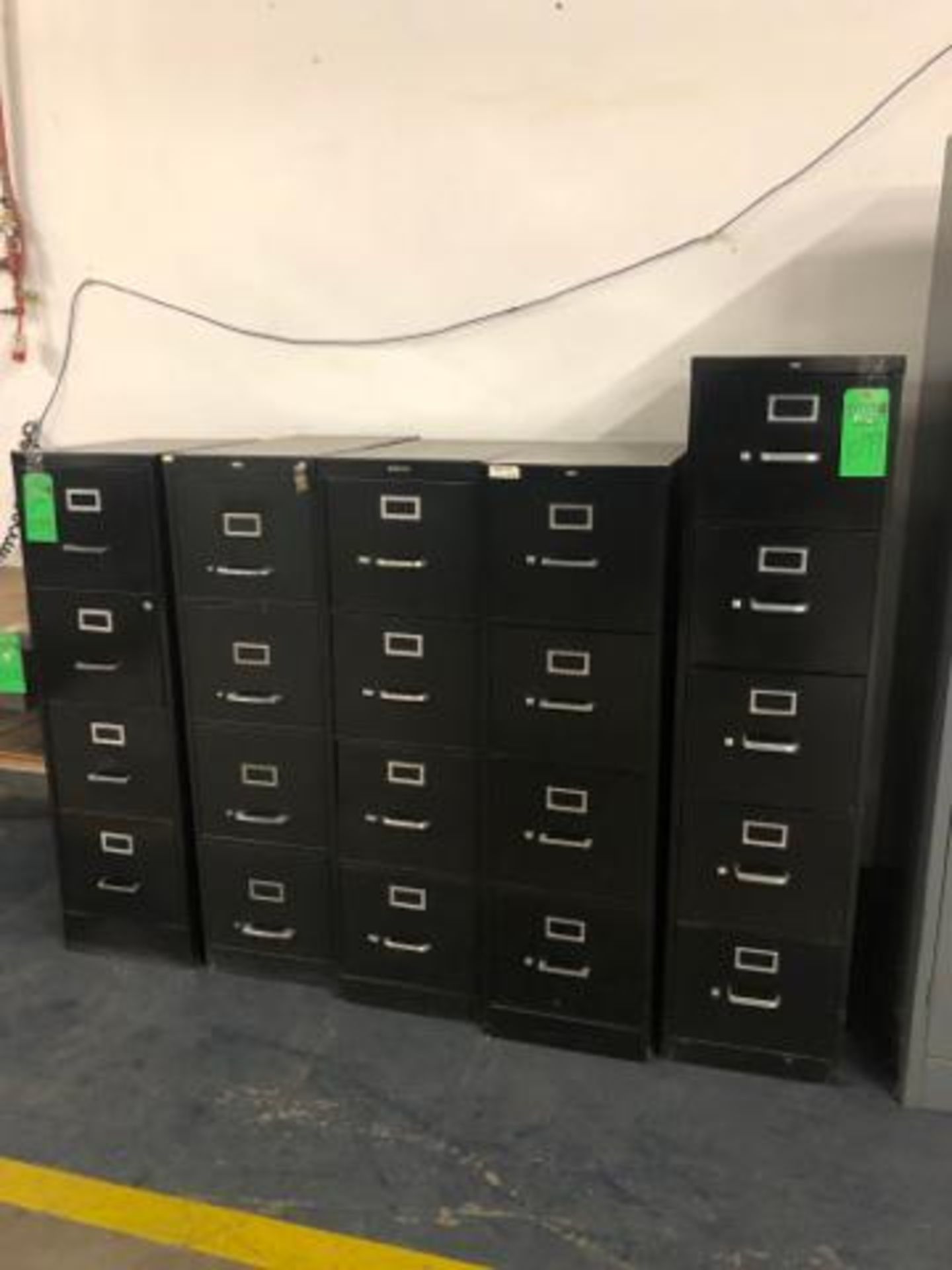 (5) Assorted HDN Metal File Cabinets 15"X 26"X 70".