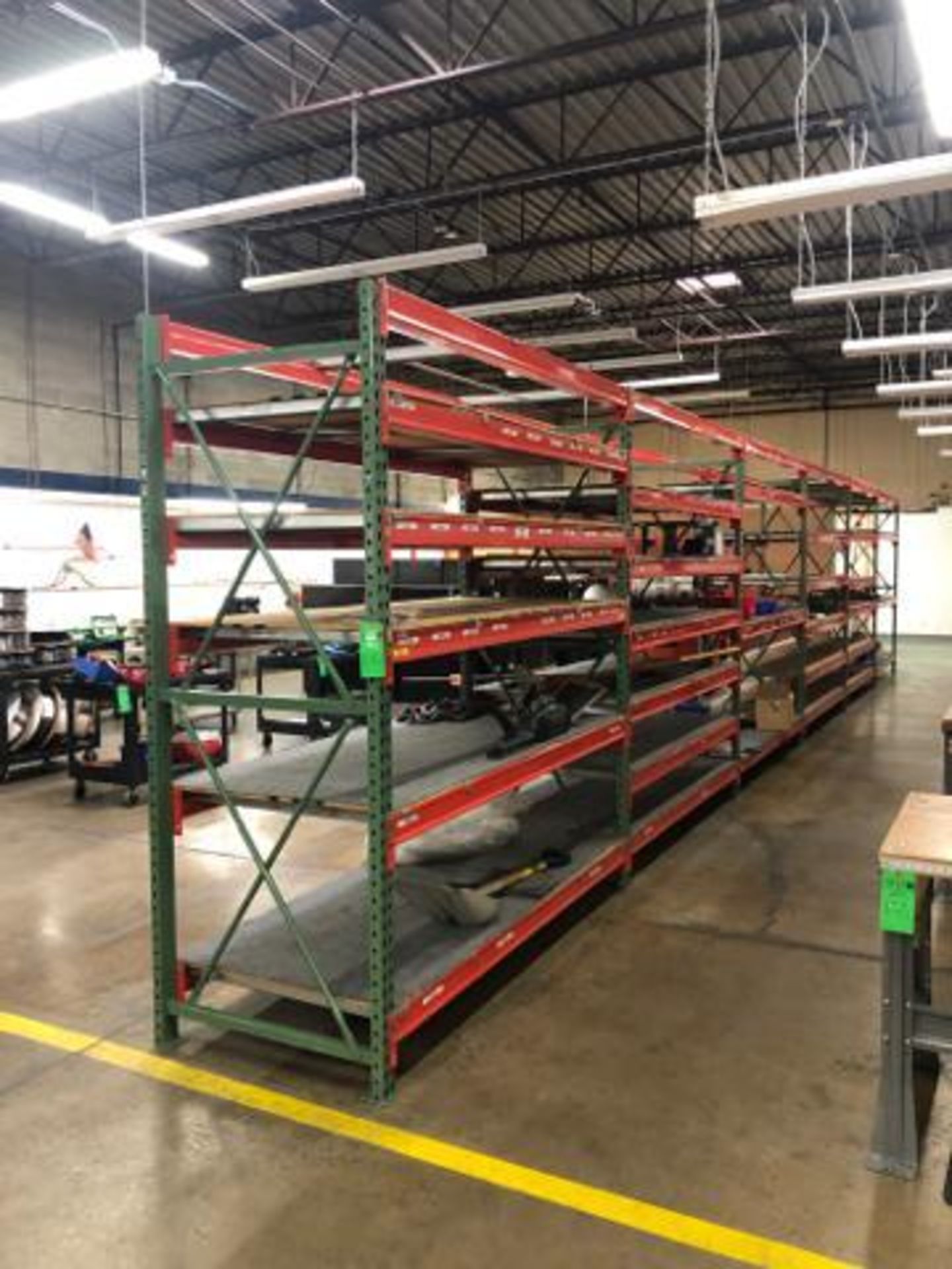Commercial Pallet Rack, To include: 7 UP Rights 36""x 96"x3", (64) Pallet Rack Beam, 87" x 3".