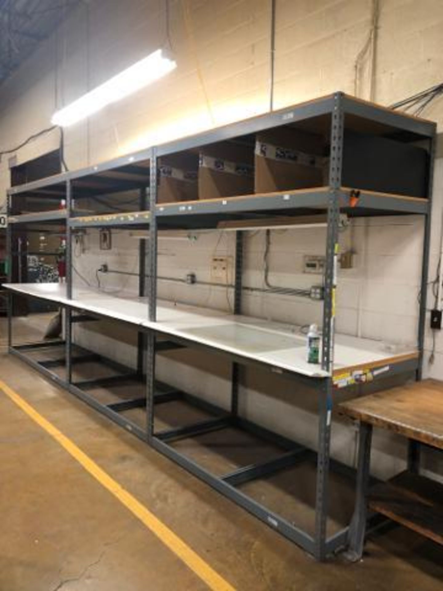 Commercial Metal Rack 244"x 96"x 41". - Image 2 of 7