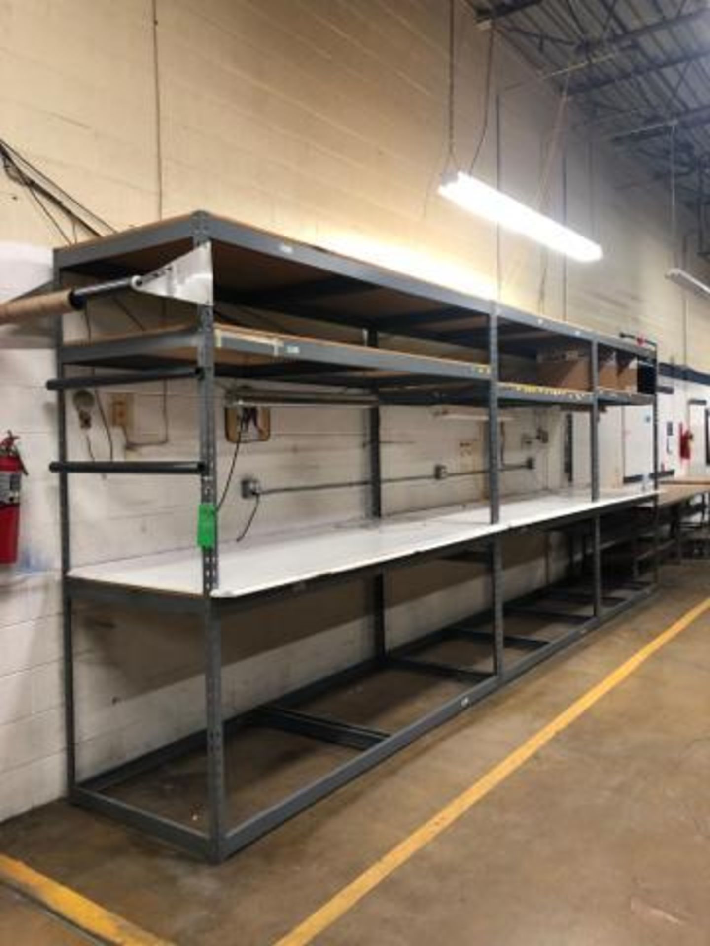 Commercial Metal Rack 244"x 96"x 41".