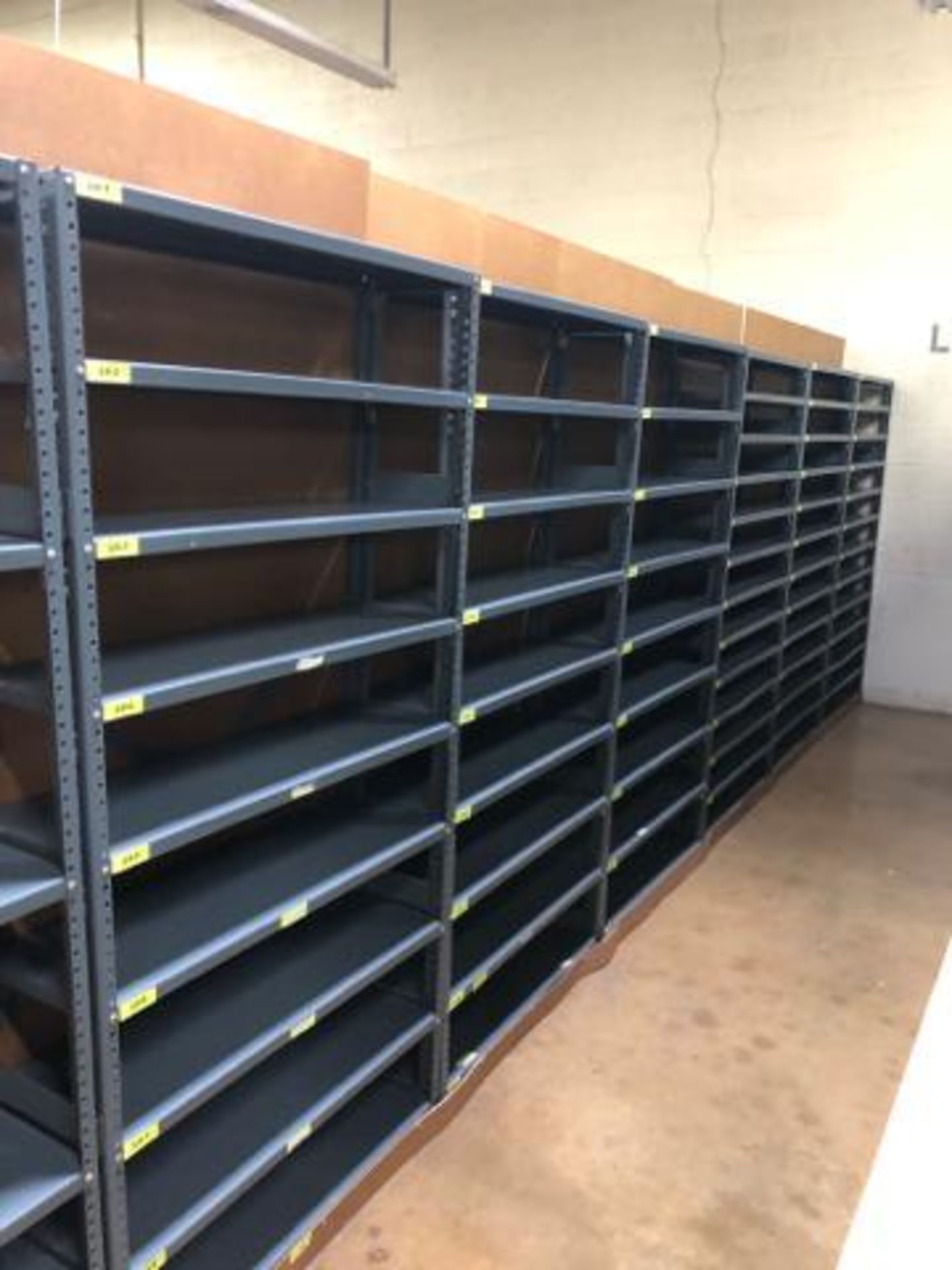 Commercial Storage Metal Rack 12"x 245"x 75" - Image 2 of 3