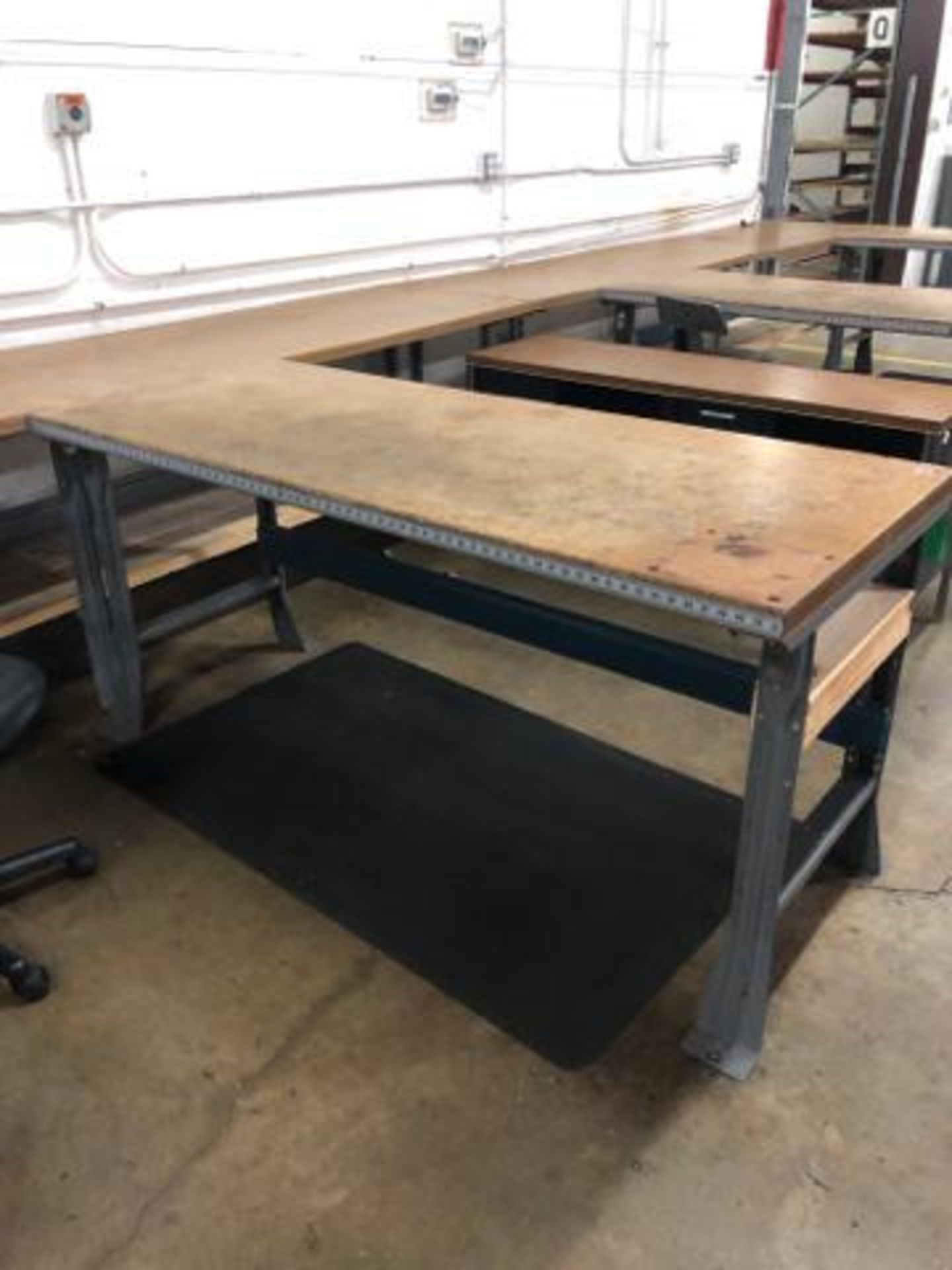 (5) Wood Top Shop Bench with Metal Base 30"x 72"x 34". - Image 6 of 6