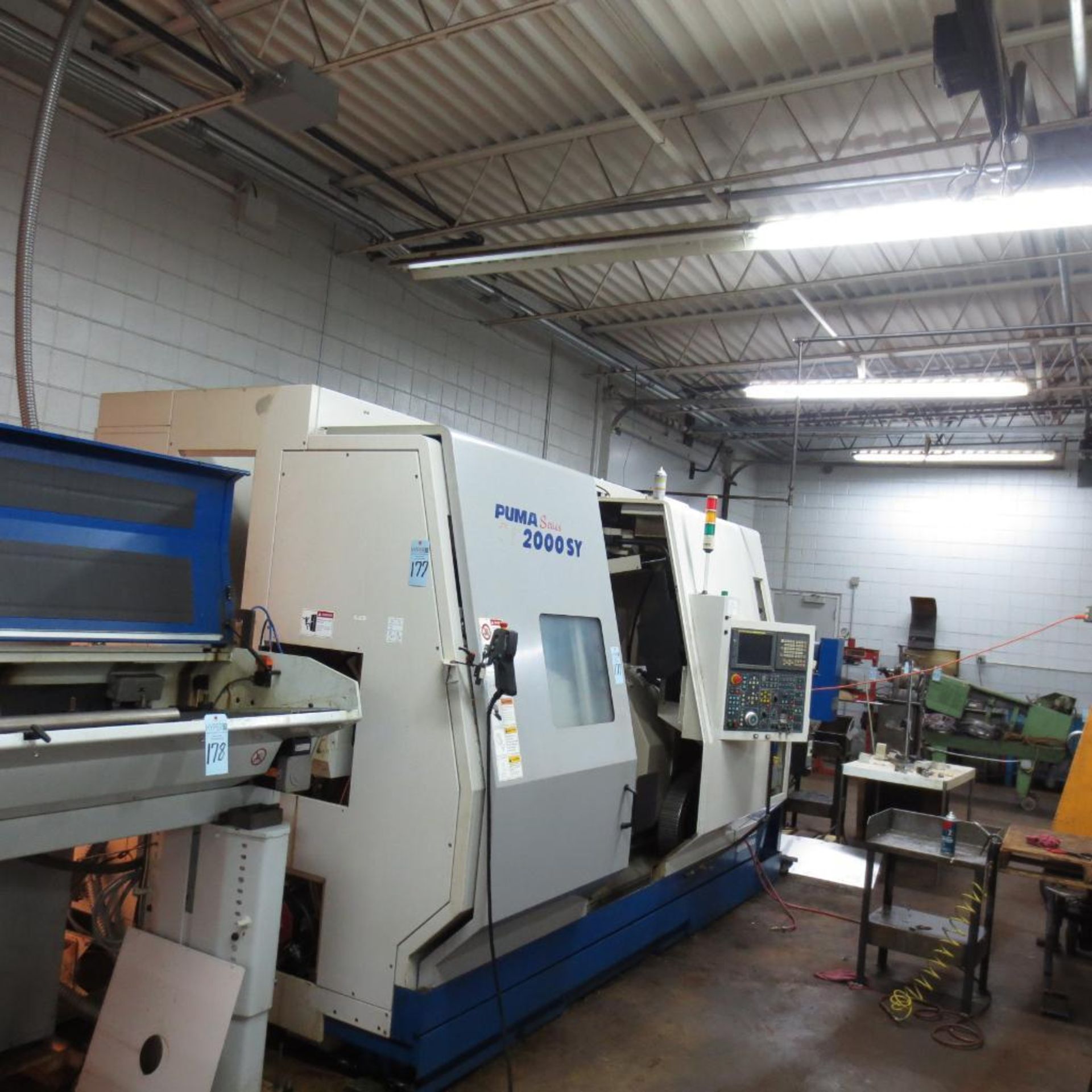 Daewoo Model Puma TT2000SY CNC Turning Center S/N PT20SY0071 (2005) Fanuc Series 18i-TB Controls,5,5