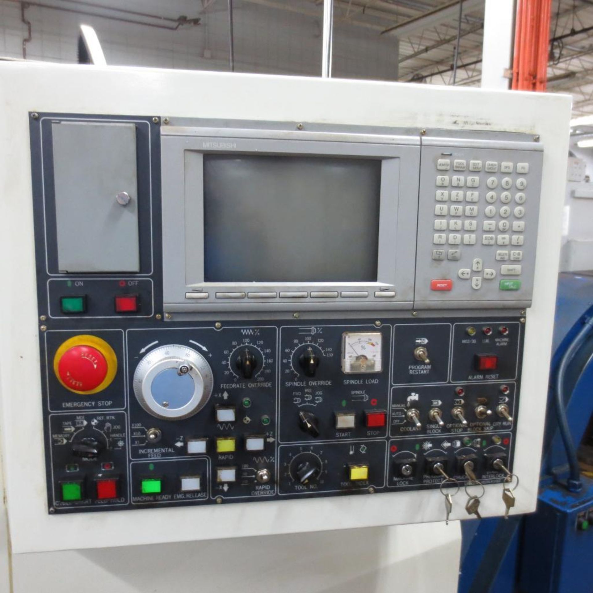 Daewoo Model Puma 10HC CNC Turning Center S/N PH100770 (1997) 10 Position Turret, Mitsubishi Model M - Image 2 of 8