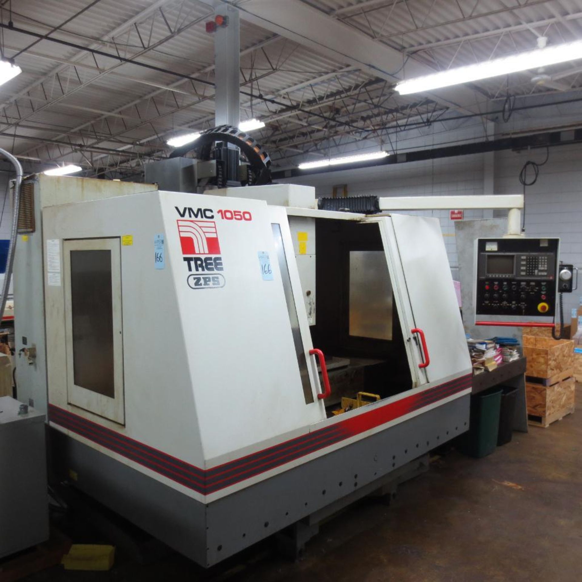 Tree Model VMC 1050/24 CNC Vertical Machine Center S/N 9-20-93-1329, 24"x50" Table, 26 Position Auto