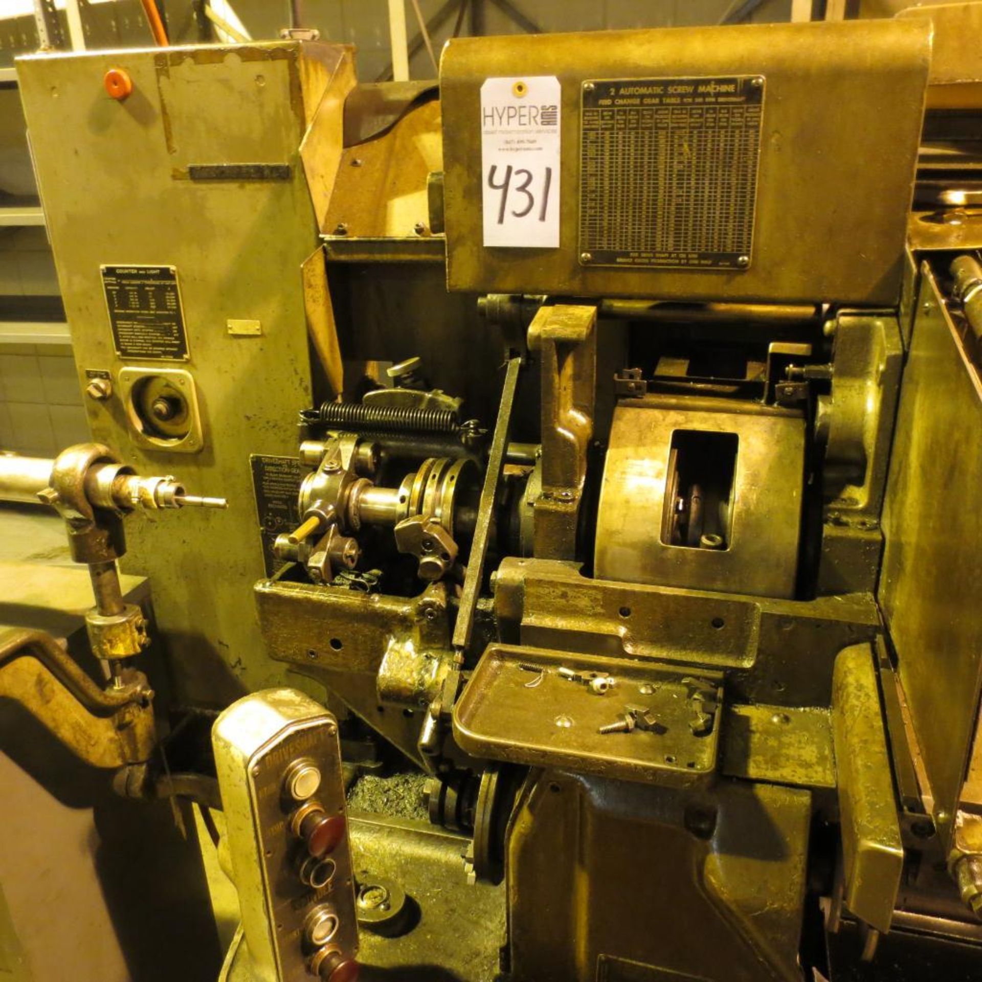 Brown & Sharpe 1-1/2" No. 2 Square Box Single Spindle Automatic Screw Machine S/N 542-2-3577-1 1/2 * - Image 3 of 6