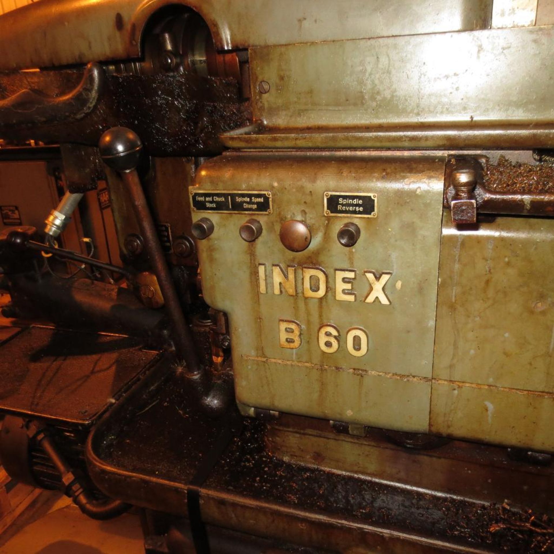 Index 1-1/4" B60 Single Spindle Auctomatic Screw Machine S/N 6014138 *RIGGING $100* - Image 5 of 6