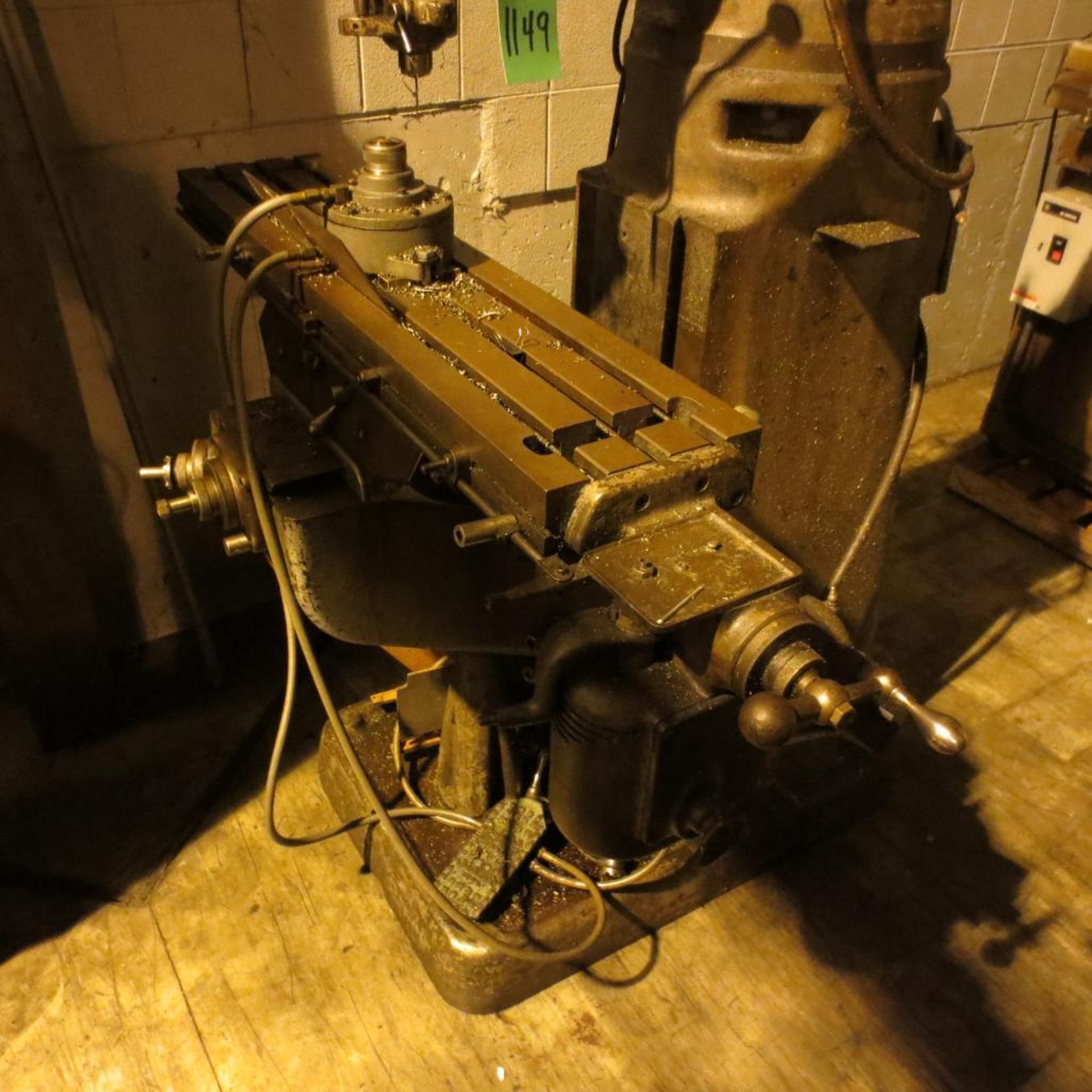 Bridgeport Vertical Milling Machine, 42"x 9" Slotted Table, S/N 4441 *RIGGING $65* - Image 2 of 3