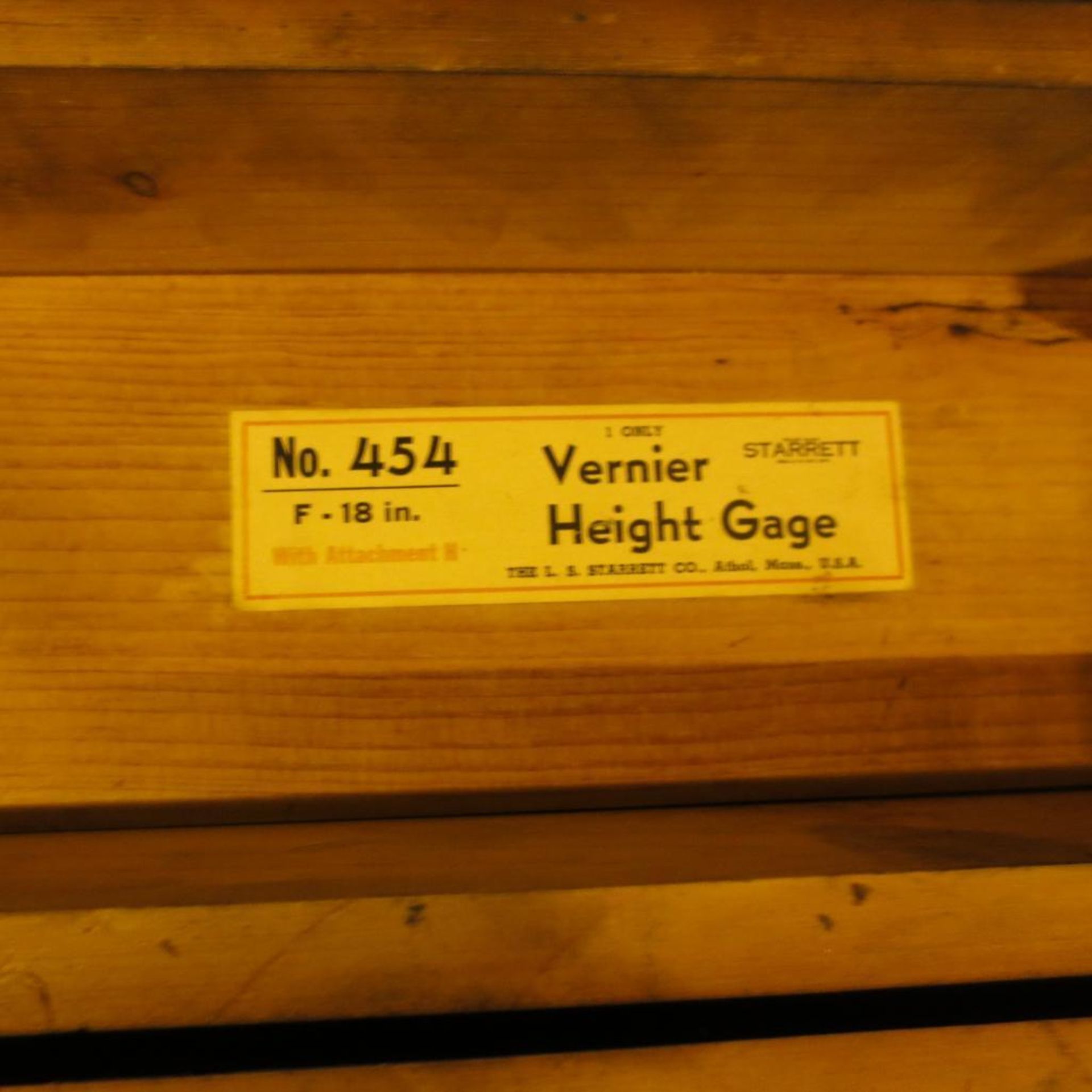 Vernier Height Gage, No. 454 - Image 2 of 2