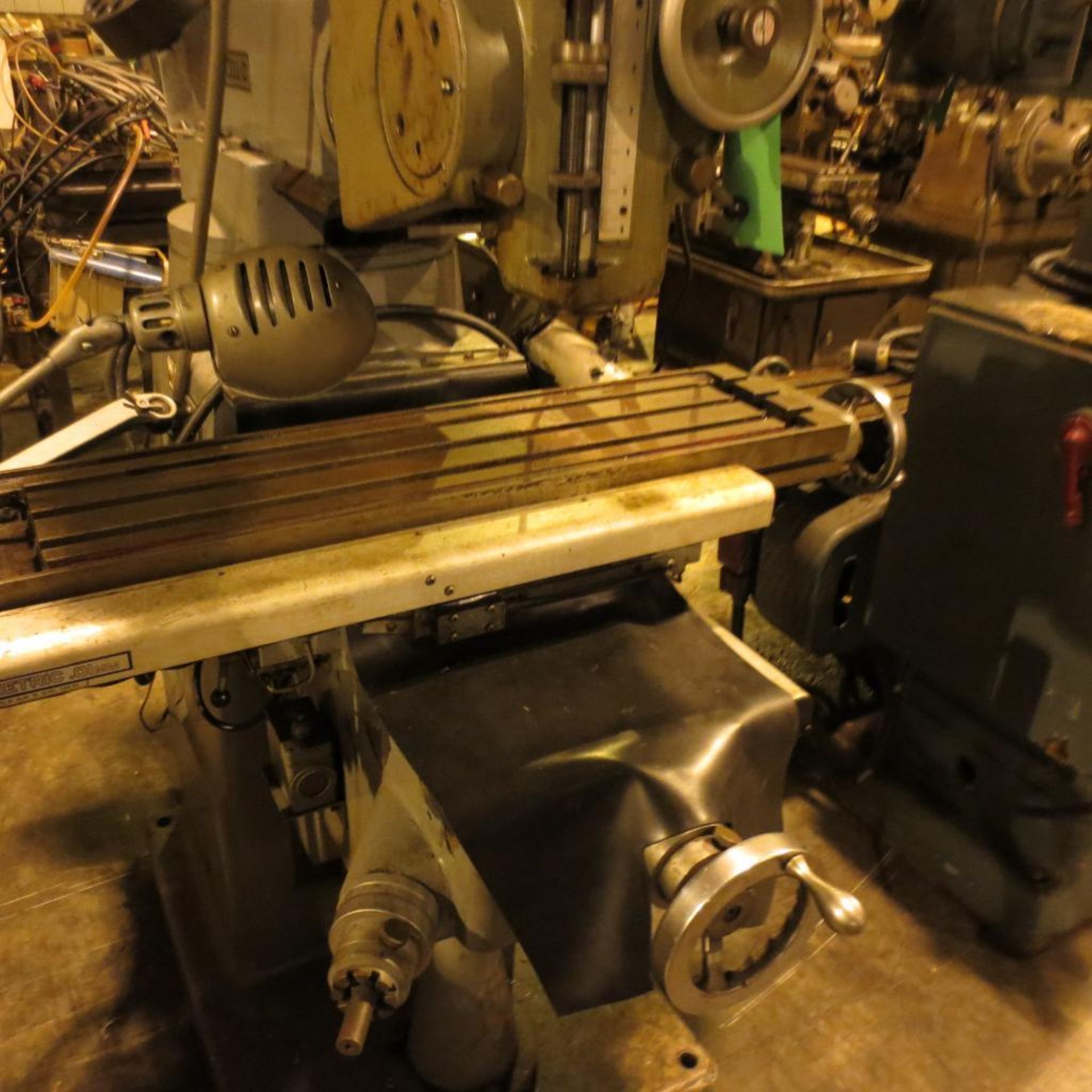 Excello Vertical Milling machine, 39"x9" Table with miniwizard XY Read Out *RIGGING $65* - Image 4 of 4