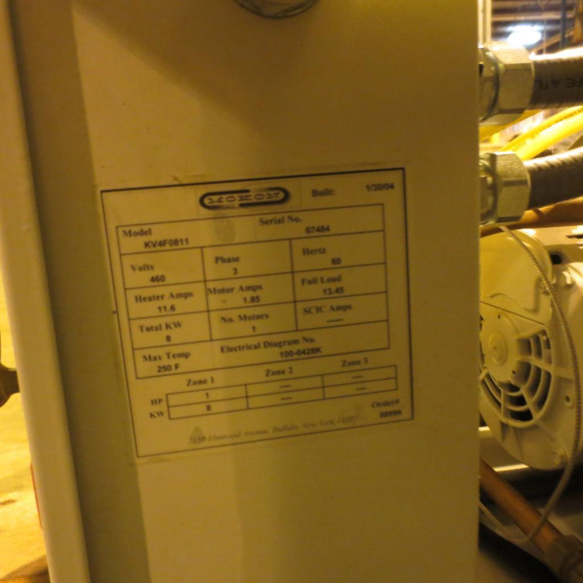 Mokon Model KV4F0811 Single Zone Portable Hot Oil Process Heater Temp. Control Unit - Image 5 of 6