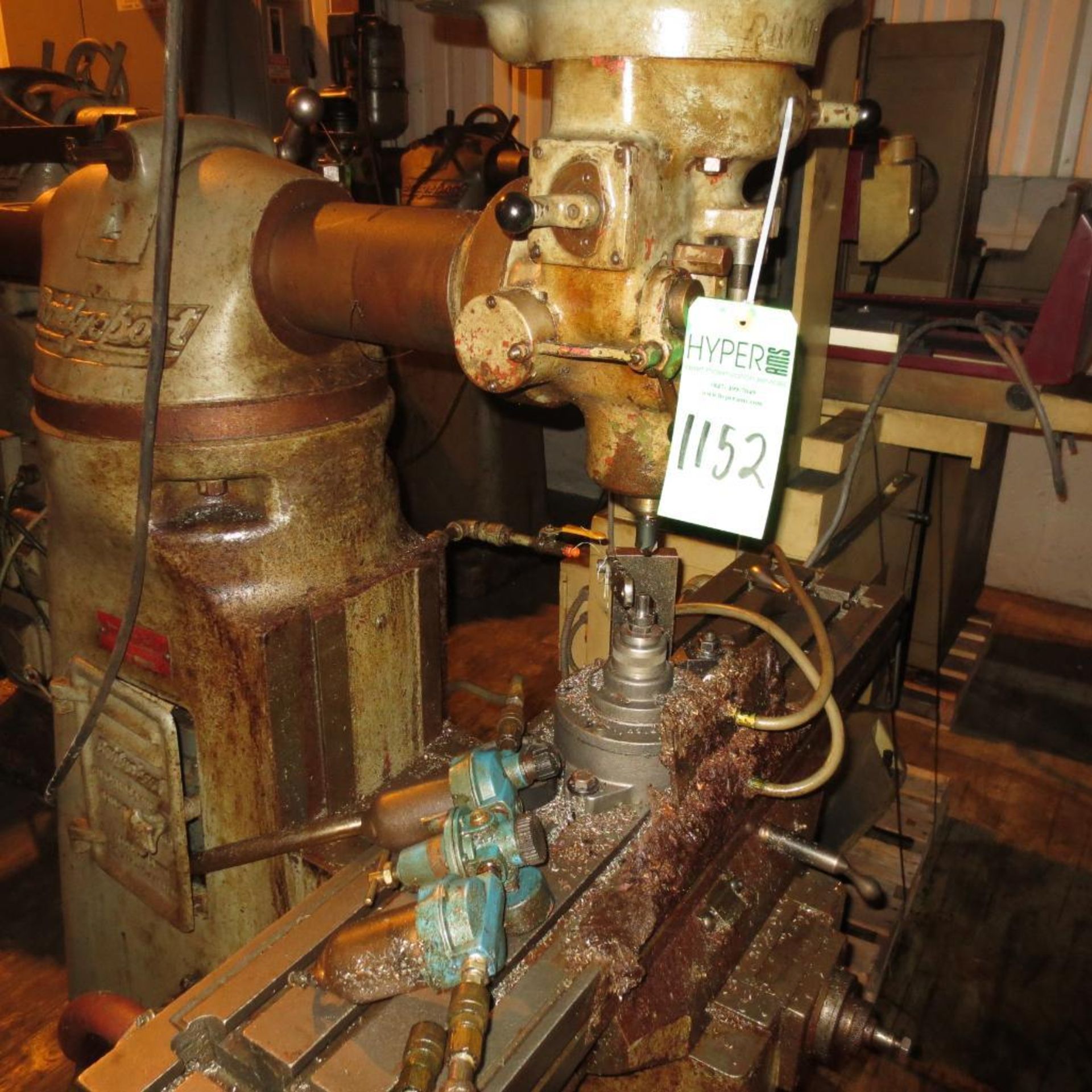 Bridgeport Vertical Milling Machine, 49"x9" Slotted Table, S/N 19604 *RIGGING $65* - Image 3 of 5