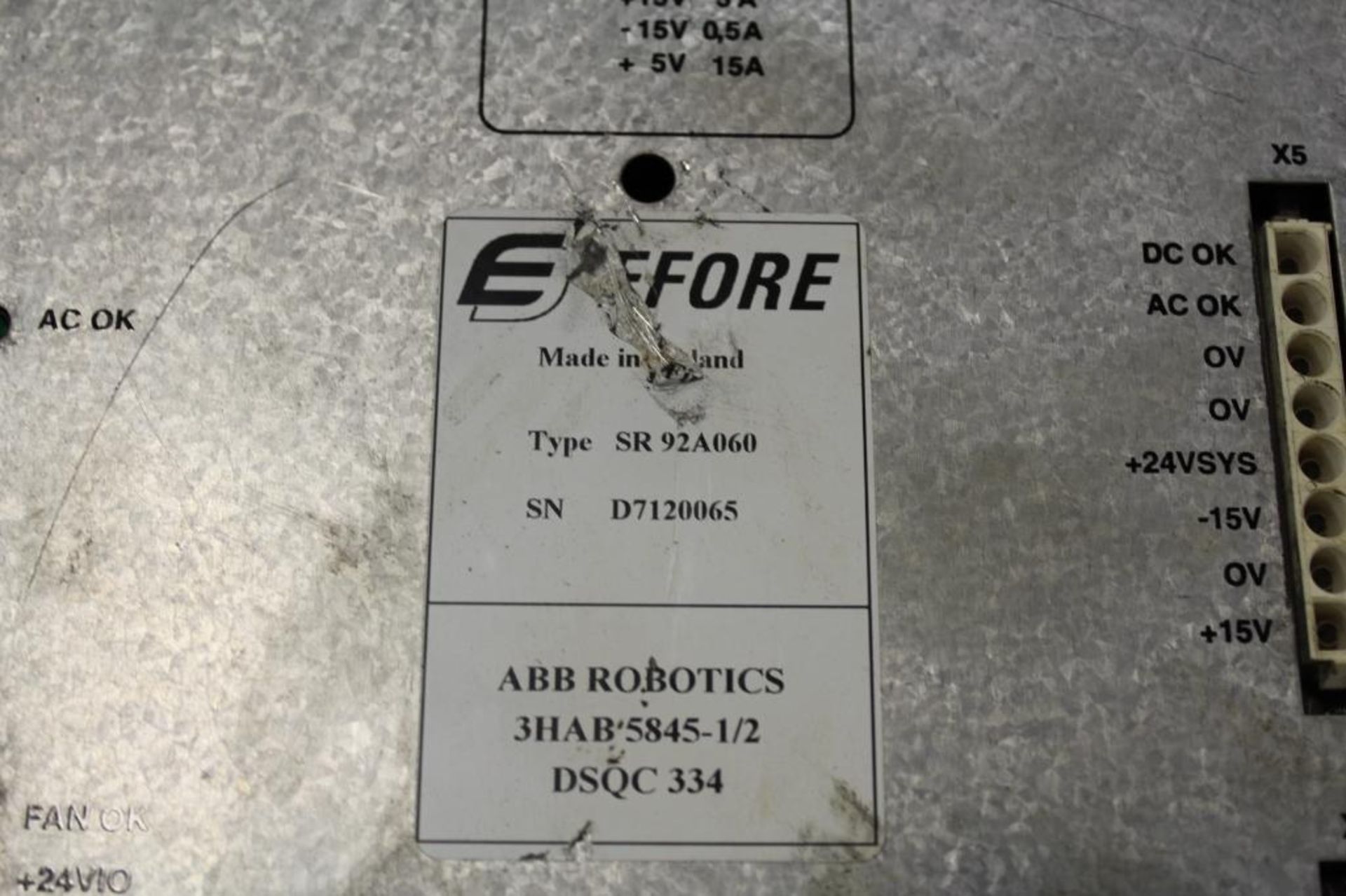 (Lot of 3) Eefore SR-92A060 Power Supply Module - Image 2 of 2