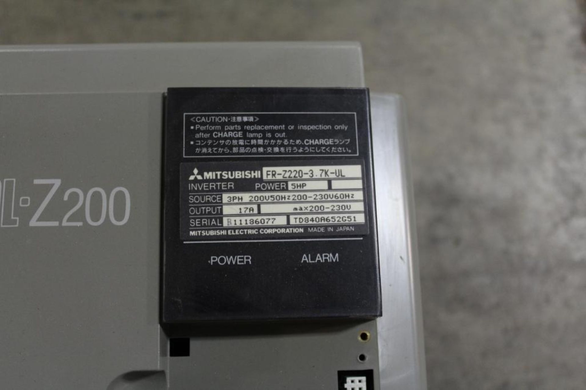 Mitsubishi FR-Z220-3.7K-UL Drive - Image 2 of 2