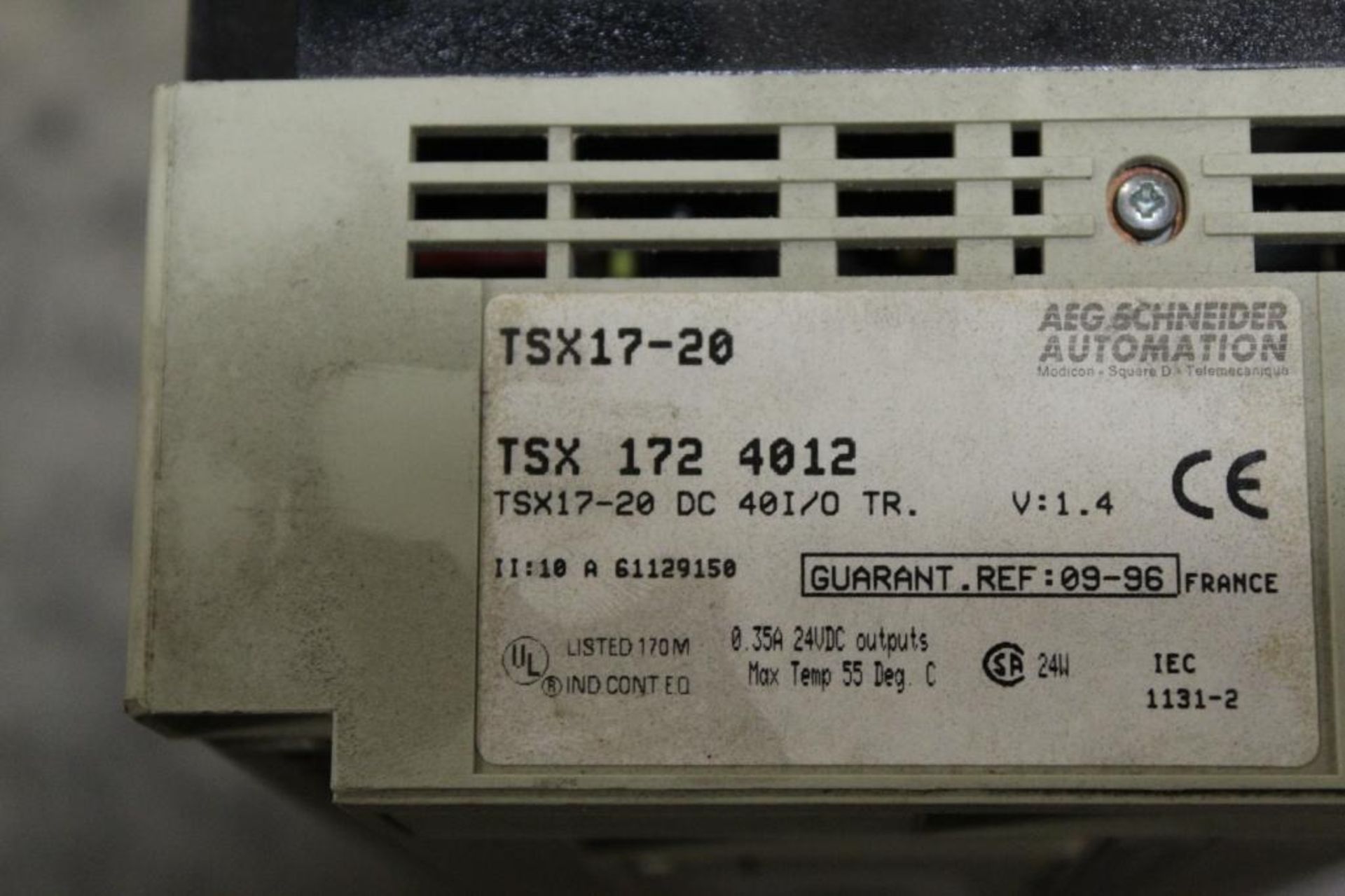 (Lot of 2) Telemecanique Schneider Electric TSX 172 4012 Controller - Image 2 of 2
