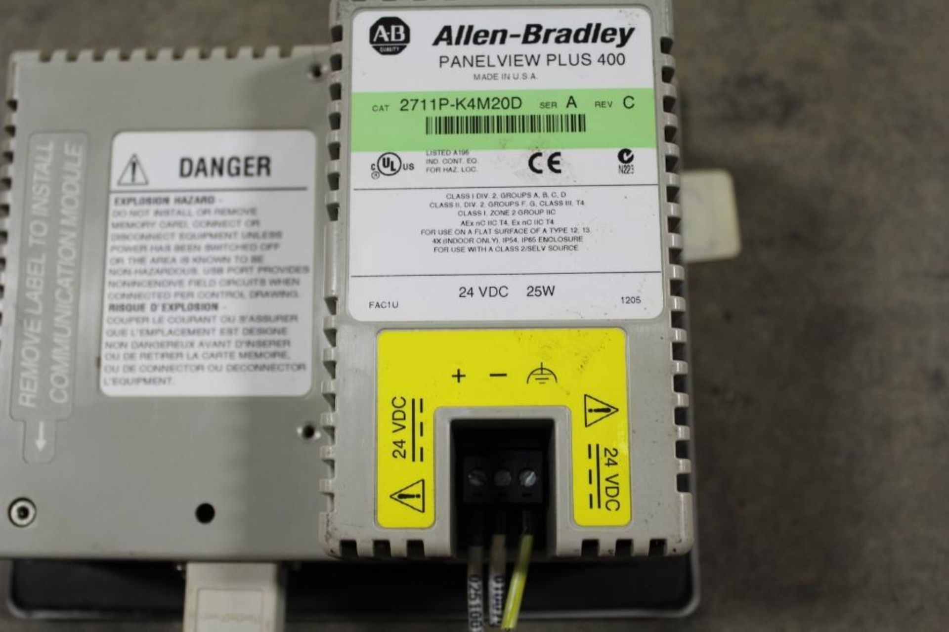 Allen-Bradley 2711P-K4M20D PanelView 400 *Damaged Case* - Image 2 of 3