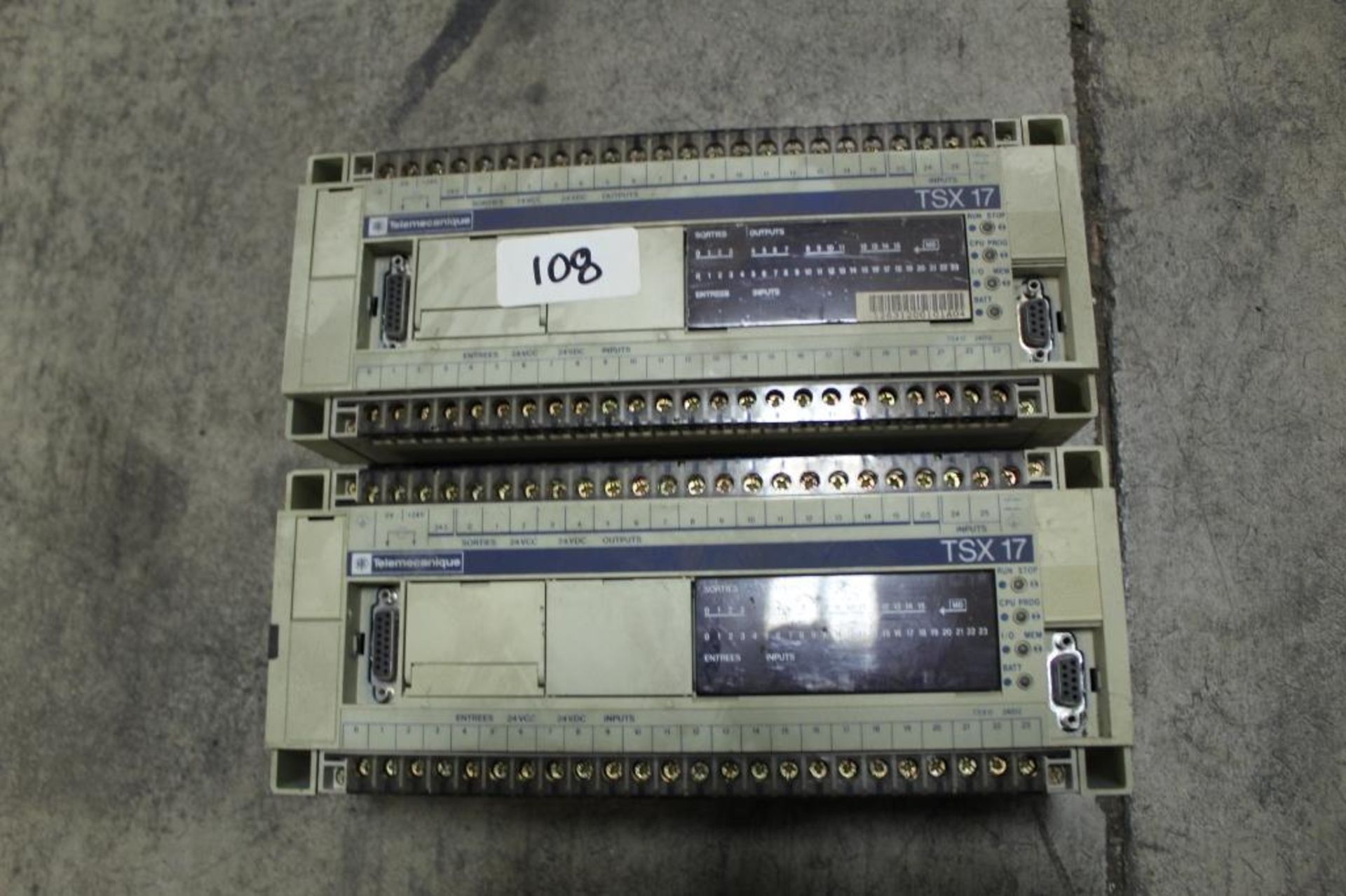 (Lot of 2) Telemecanique Schneider Electric TSX 172 4012 Controller