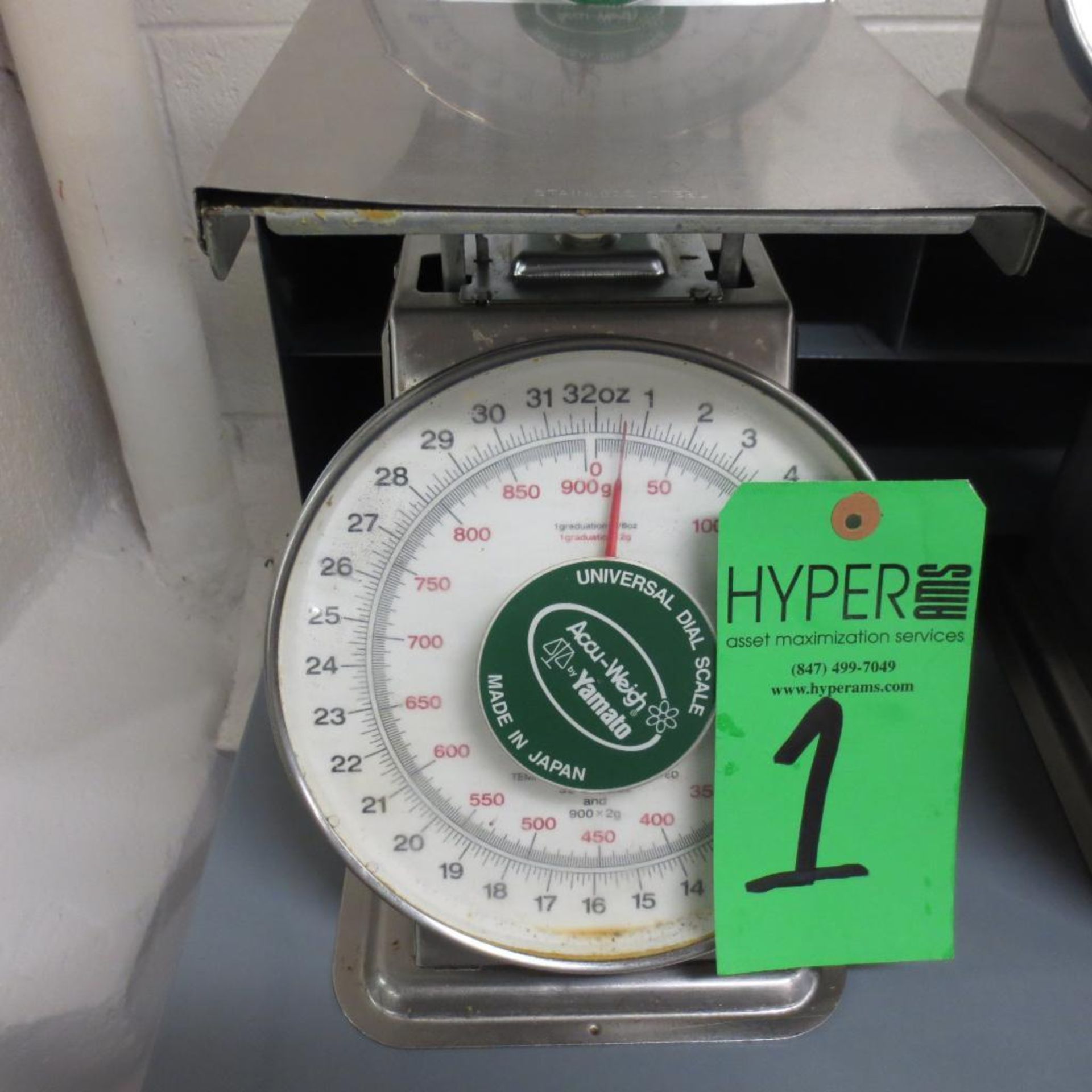 (4) Accu-weigh Yamato Dial Scale, 32oz - Image 2 of 5