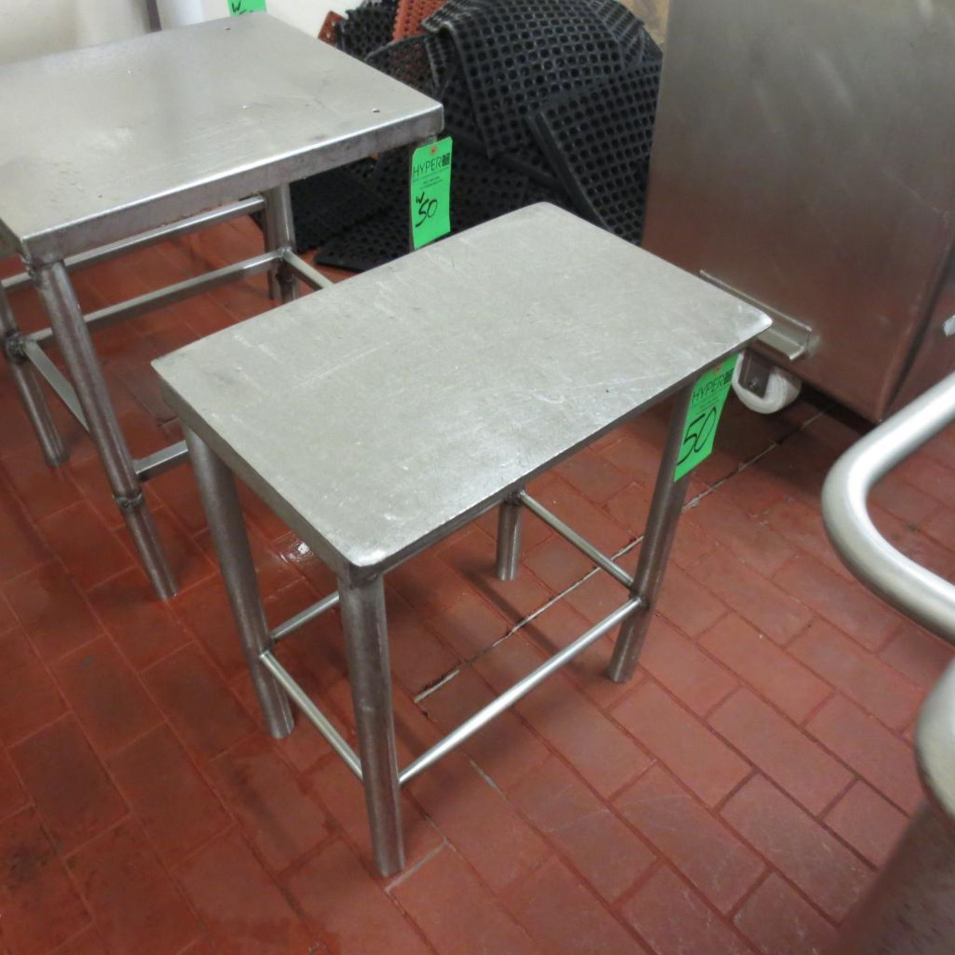 30" X 18" Stainless Table, 24" X 20" Stainless Table and 22 1/2" X 15" Stainless Table - Image 2 of 4