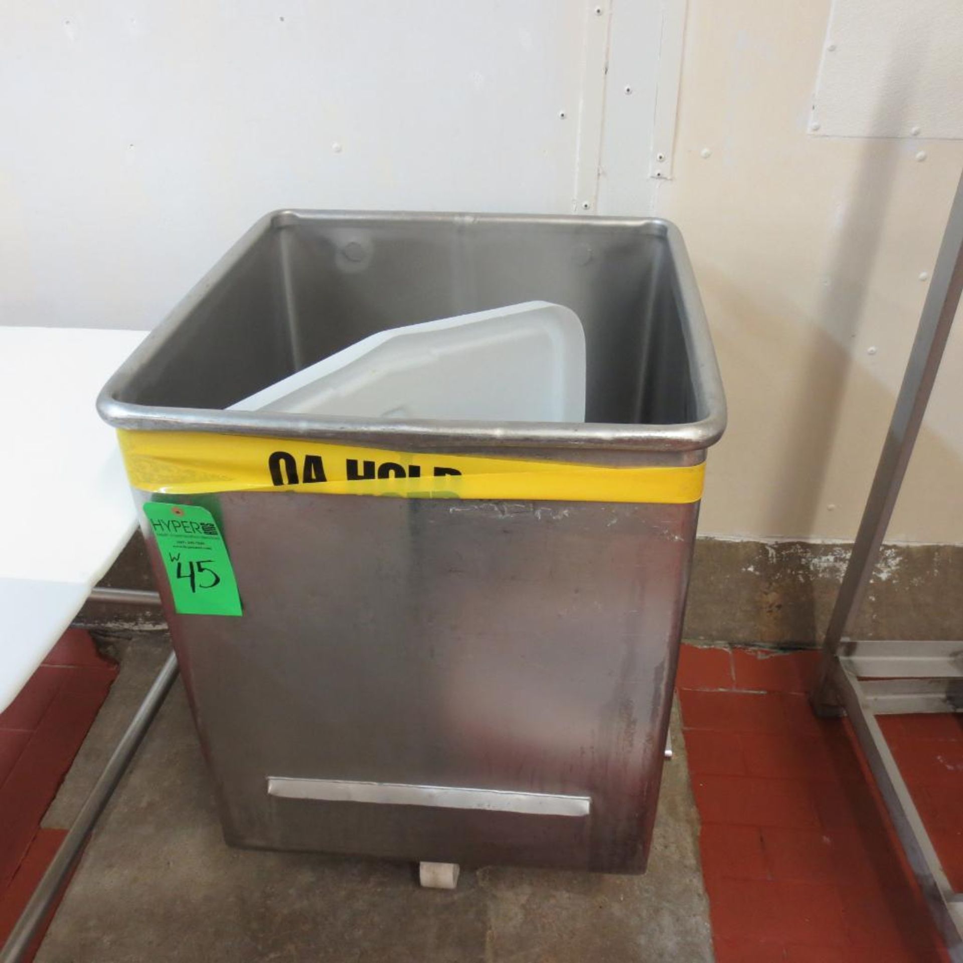 (4) 24 1/2" X 24" X 30" Deep Stainless Roll Around Bin and (1) 25" X 25" X 20" Deep Roll Around Bin - Image 2 of 6